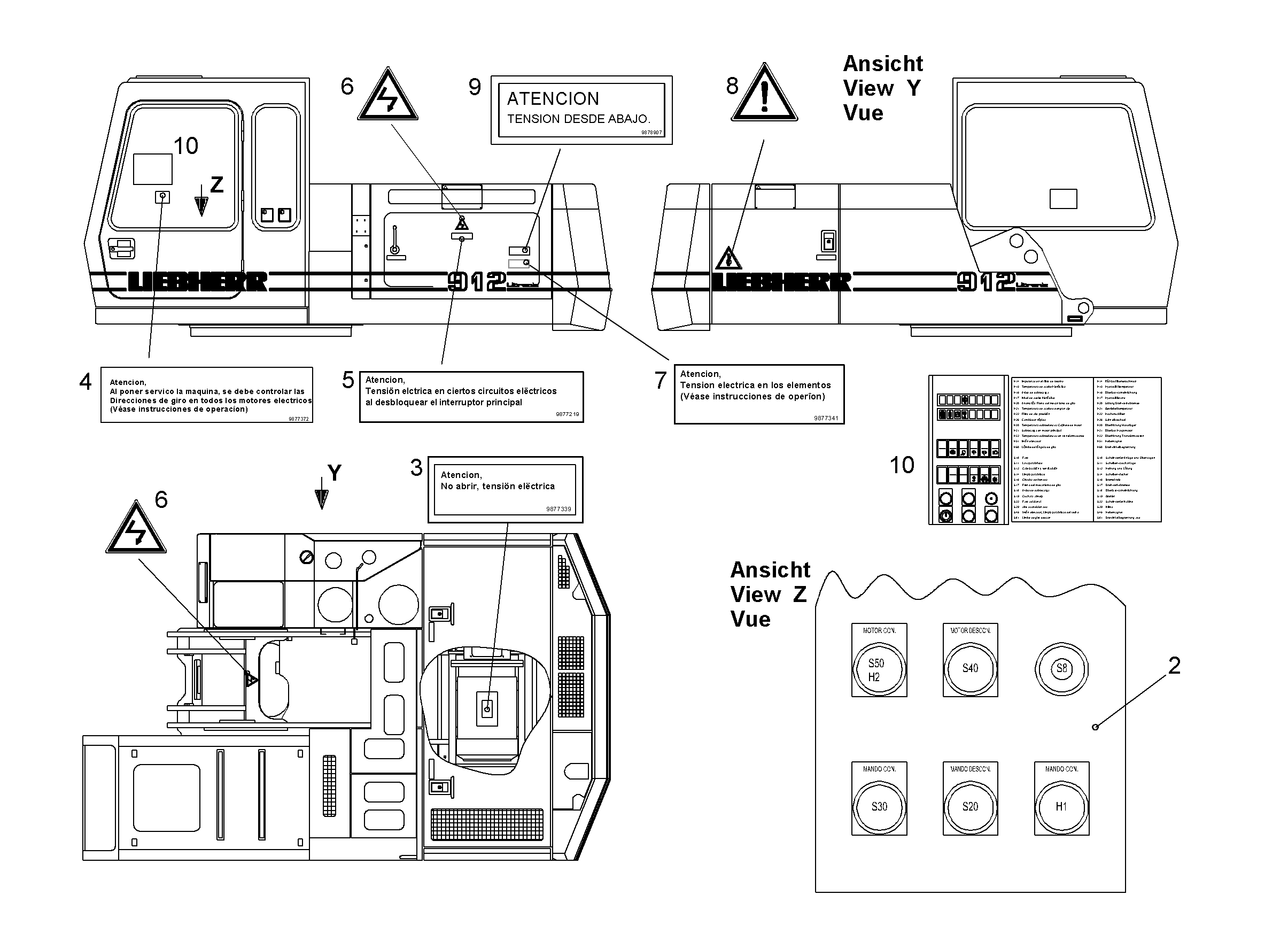 ЭТИКЕТКА 177,5mmX56,6mm 9877341 LIEBHERR