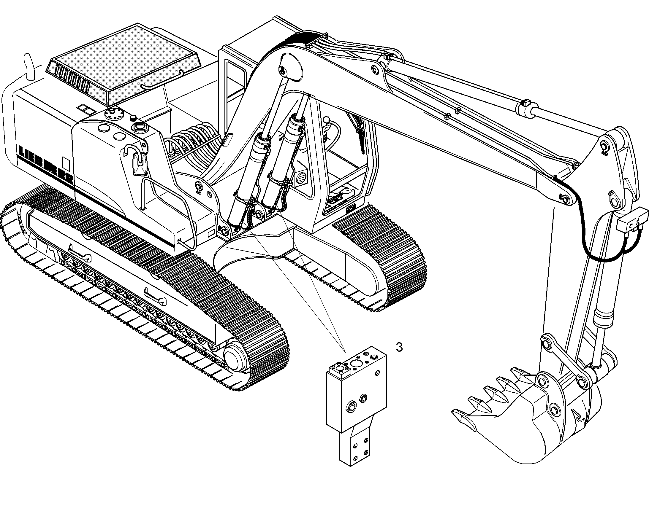 ЗАЩ.ТРУБЫ ПОДЪЕМ.ЦИЛИНДР 9878120 LIEBHERR