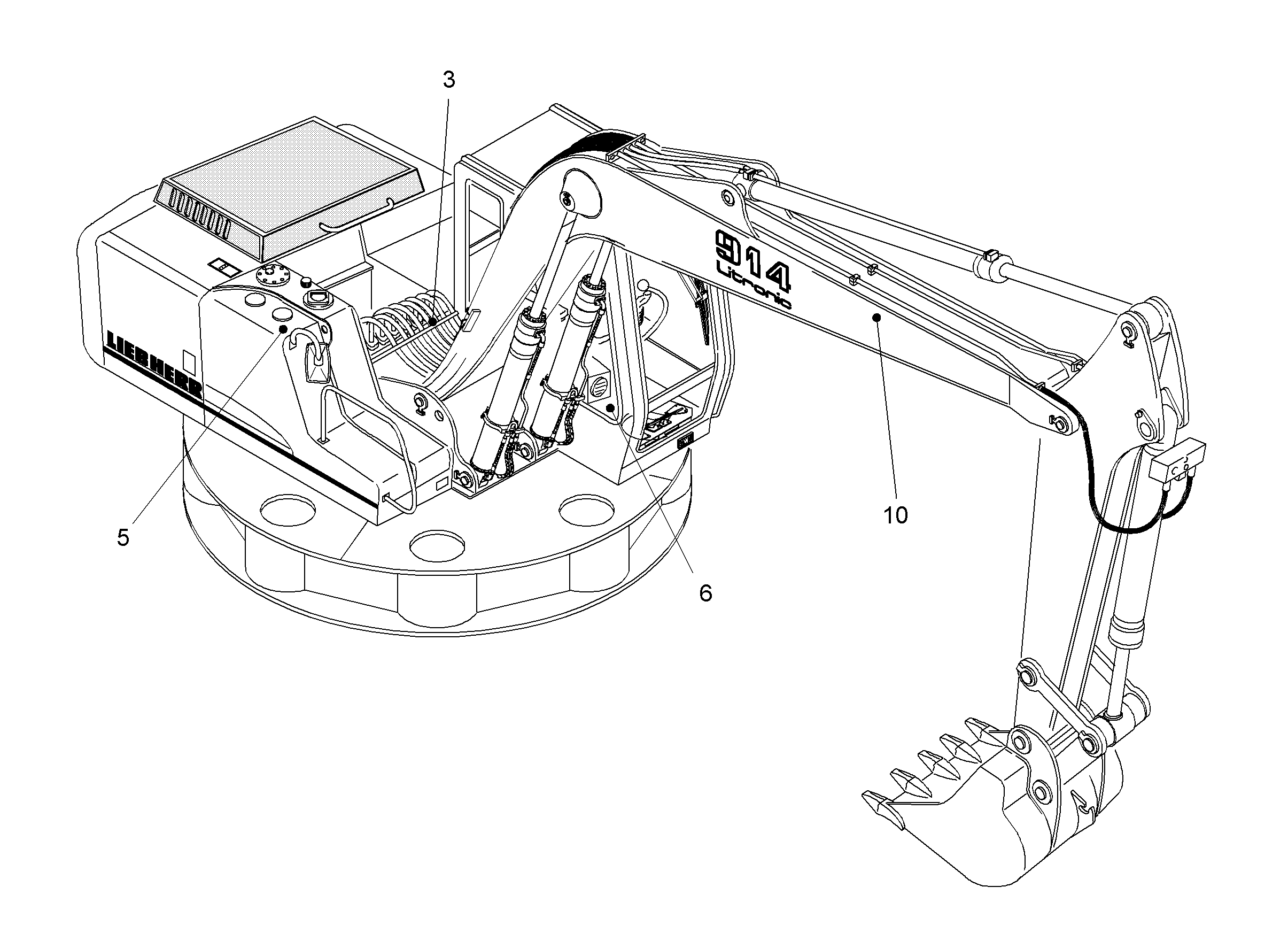 ГИДРОАГРЕГАТ ПОВОРОТ.ПЛАТФ-МЫ 9879107 LIEBHERR