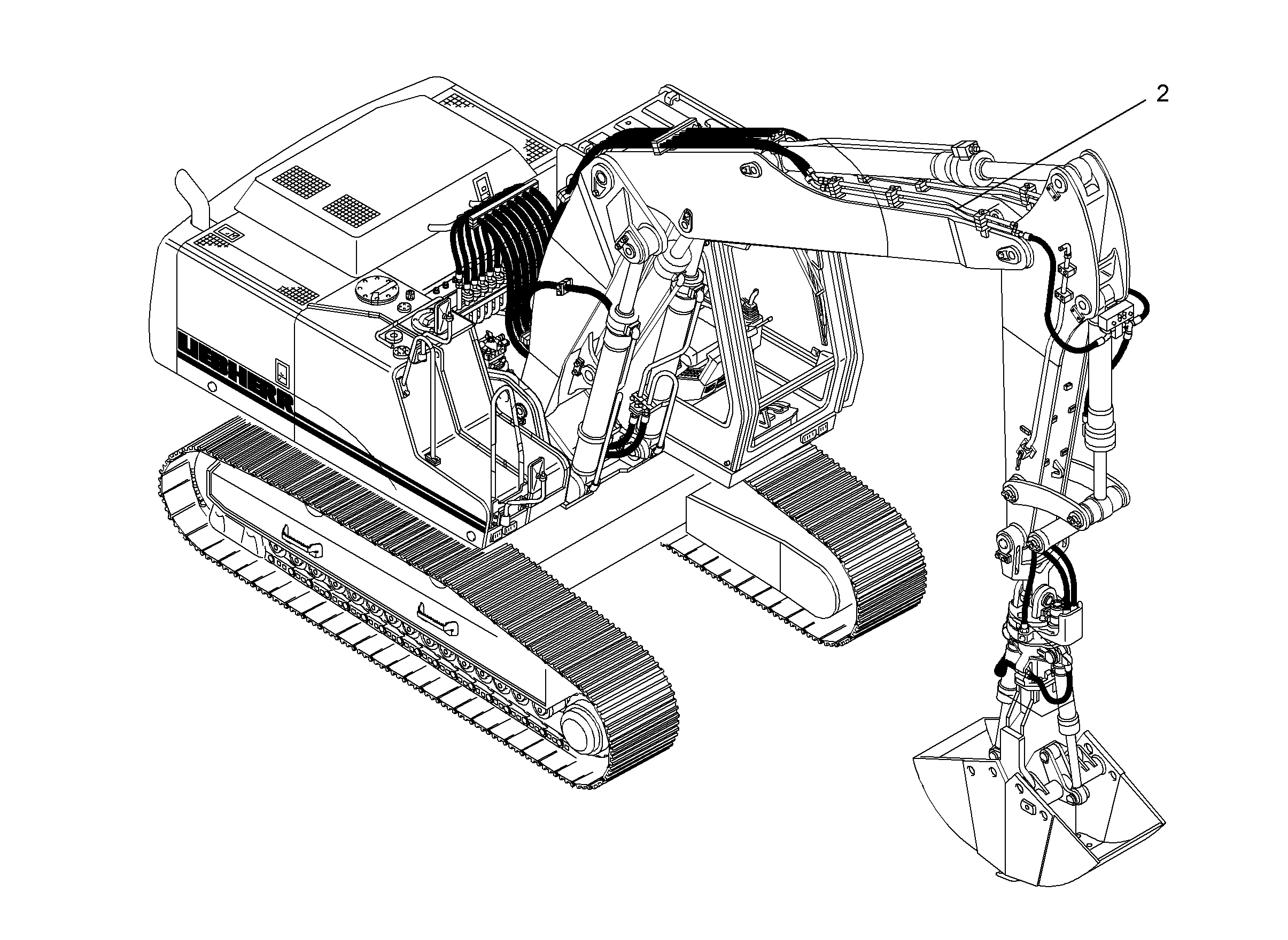ПРОВОДКА МОНТАЖНЫЙ НАБОР AHS 9911531 LIEBHERR