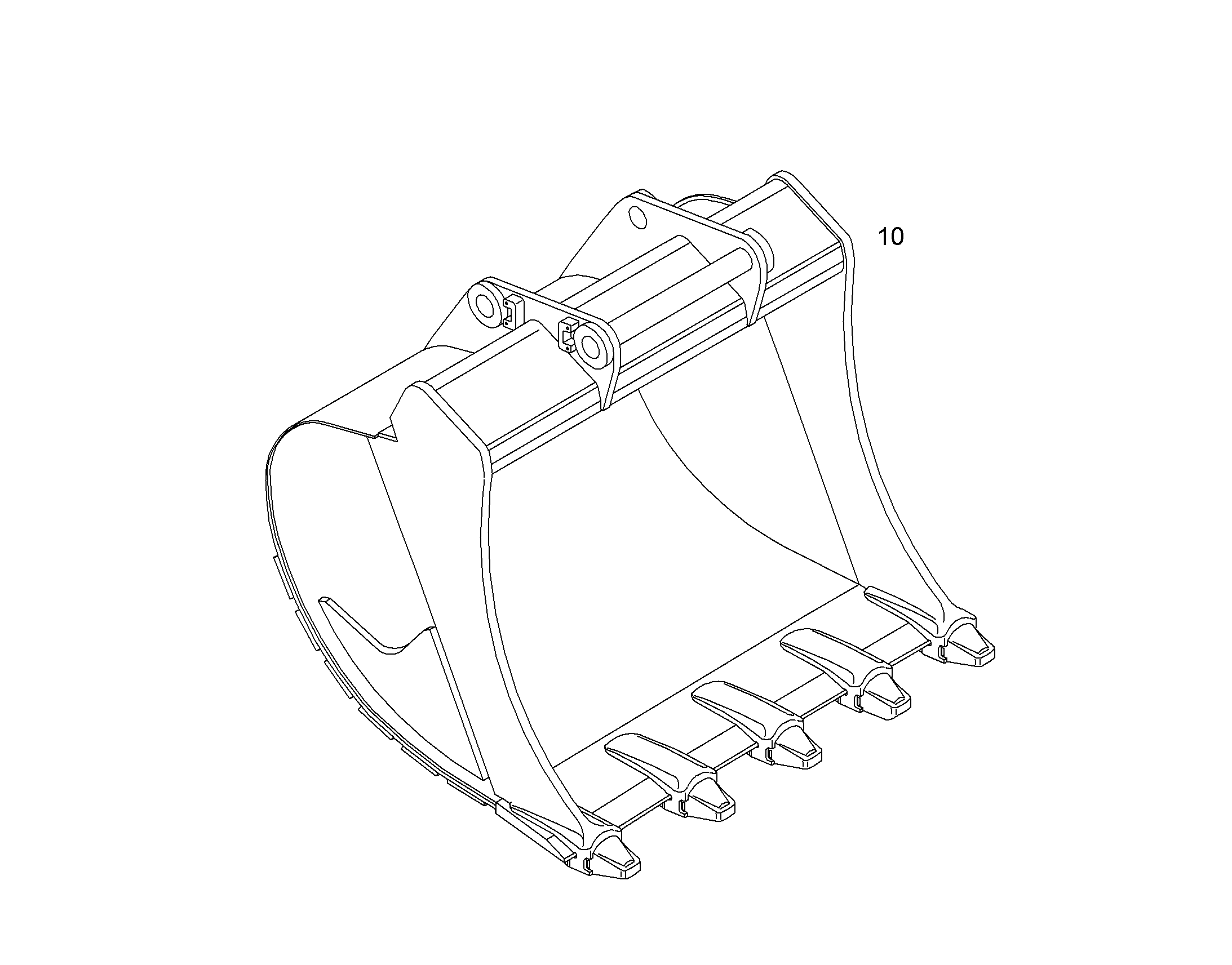 ЛОПАТА ОБРАТНАЯ HDL 9008707 LIEBHERR