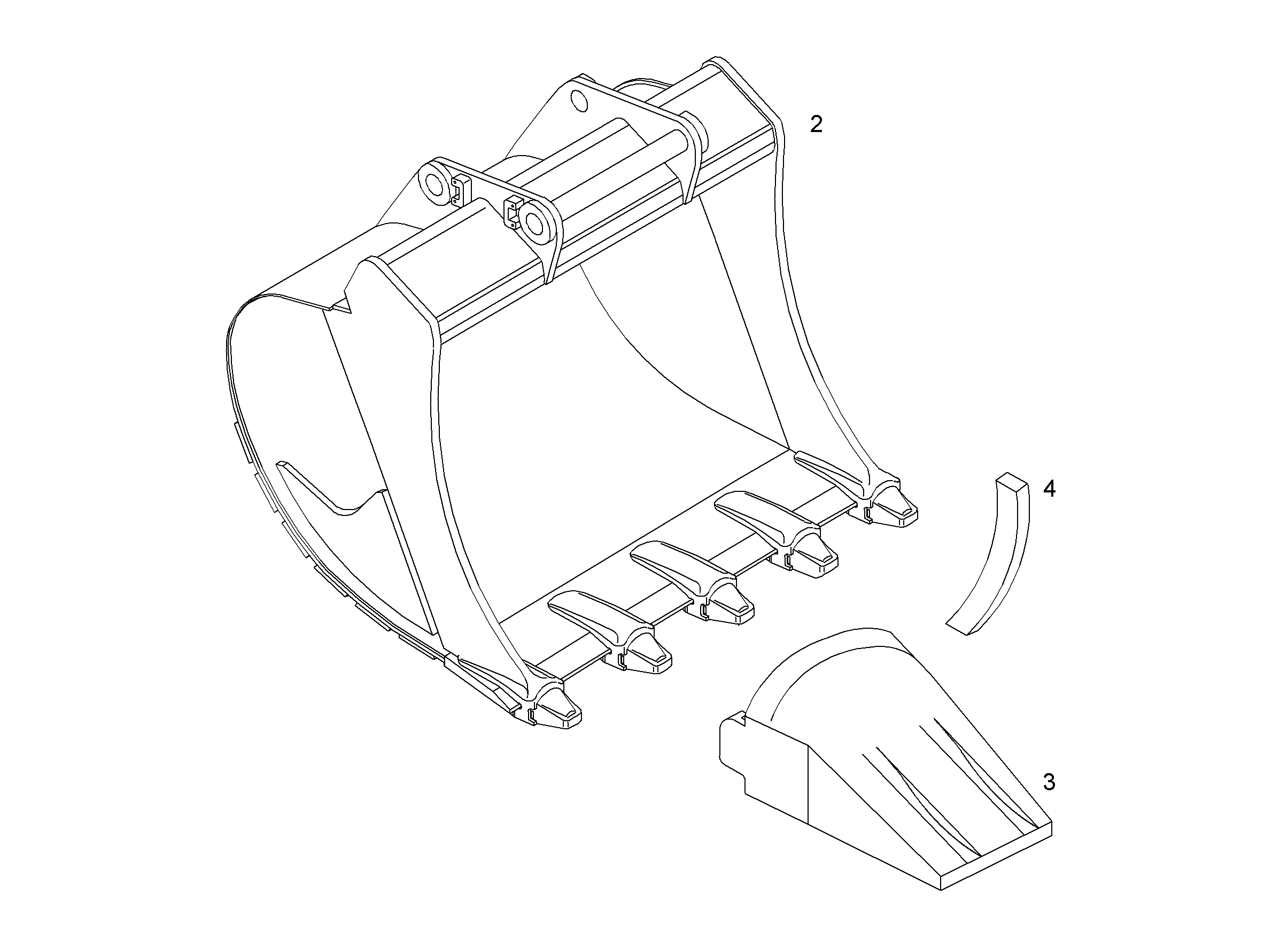ЛОПАТА ОБРАТНАЯ HDL 9008657 LIEBHERR