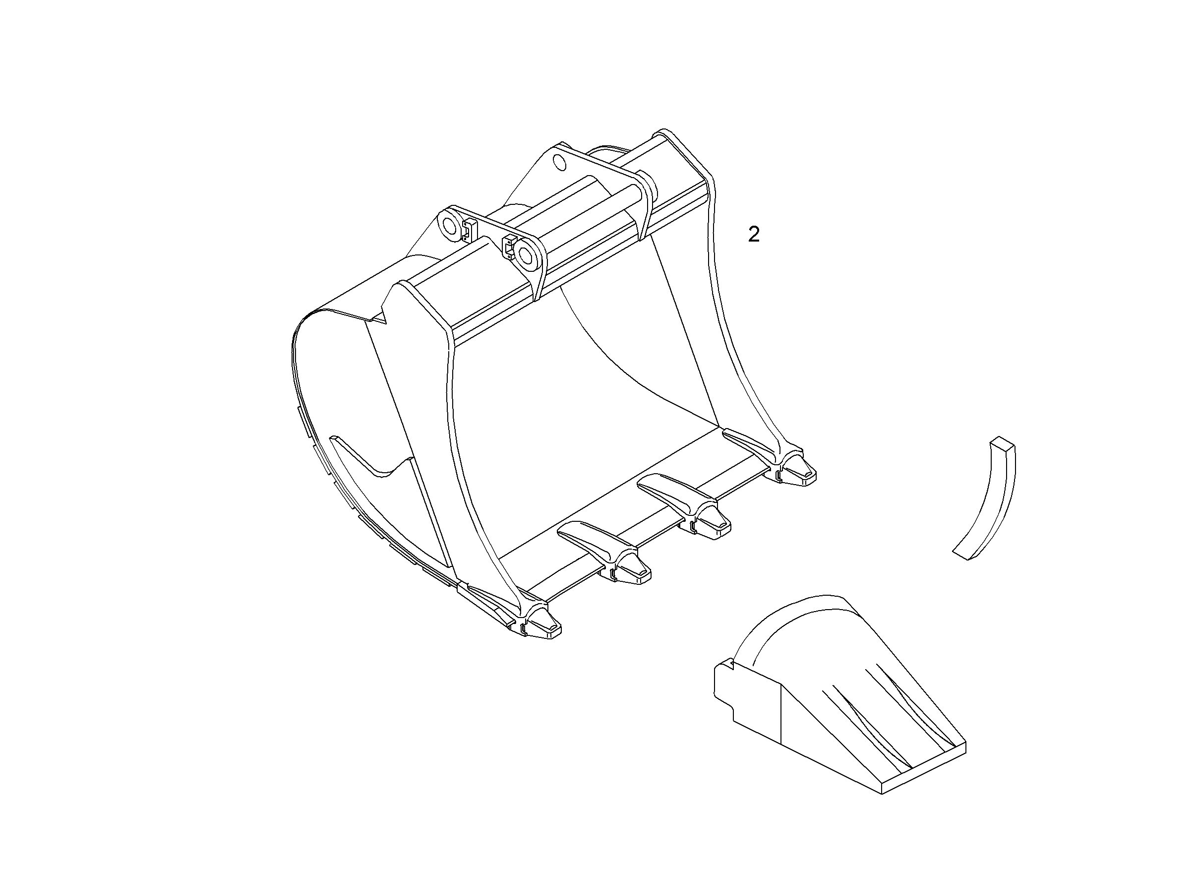 ЛОПАТА ОБРАТНАЯ HDL 9009429 LIEBHERR