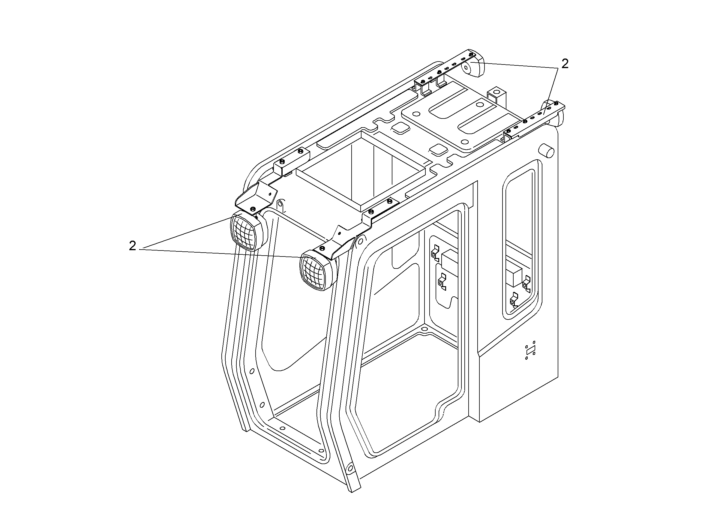 ПРОЖЕКТОР В СБОРЕ 9809253 LIEBHERR