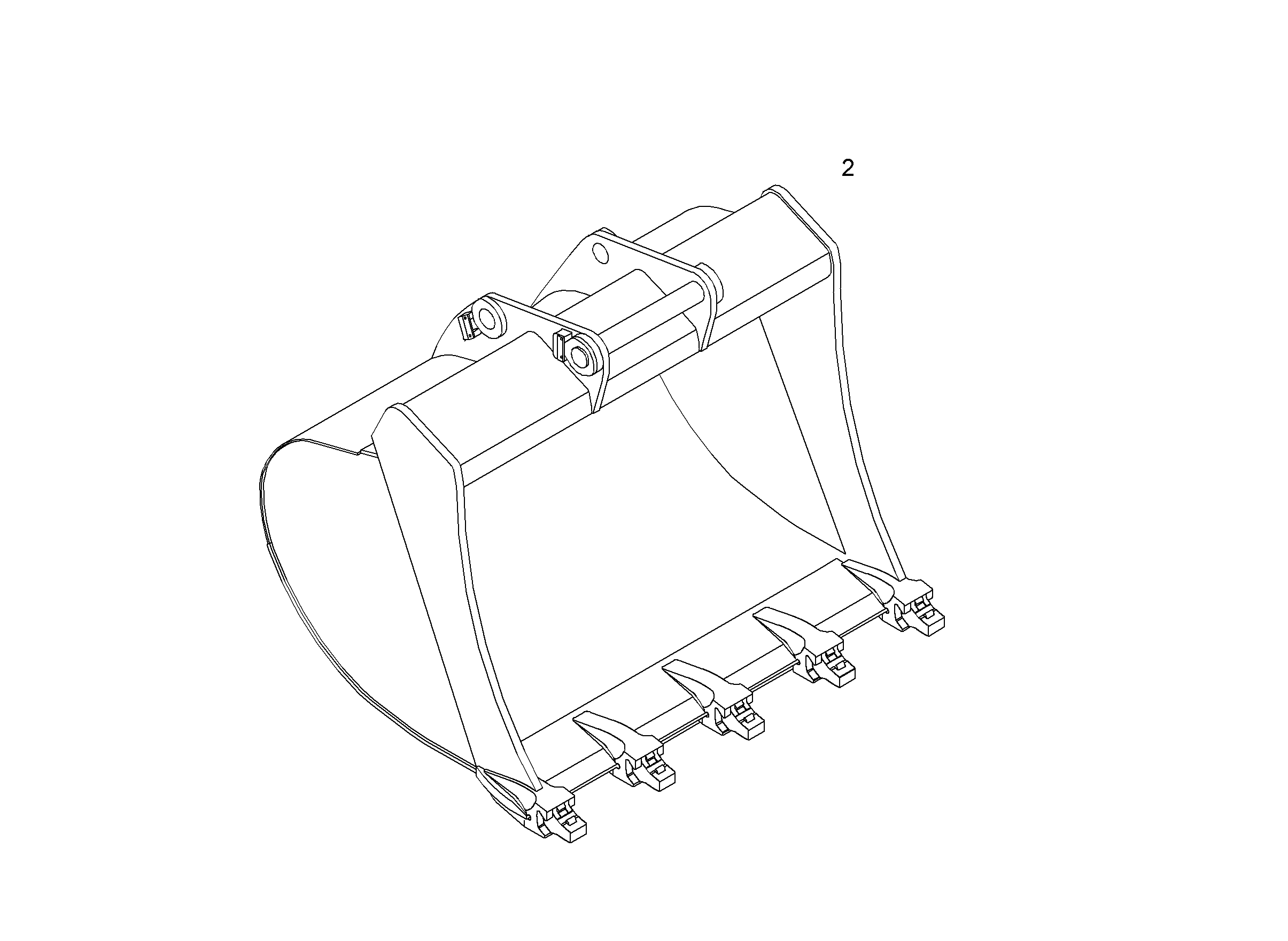 ЛОПАТА ОБРАТНАЯ 10047672 LIEBHERR
