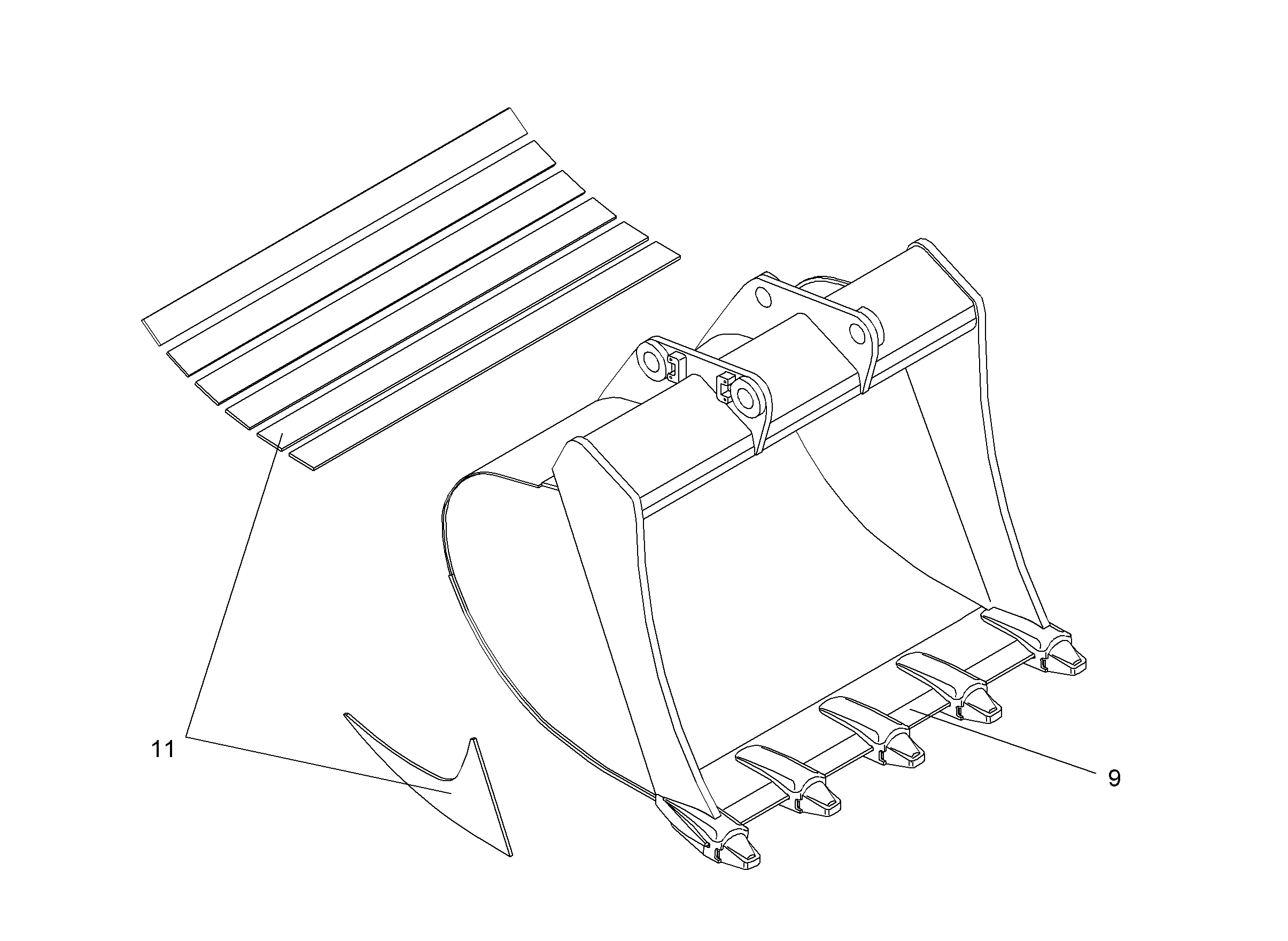 ЗАБРАЛО КОВША 9825449 LIEBHERR
