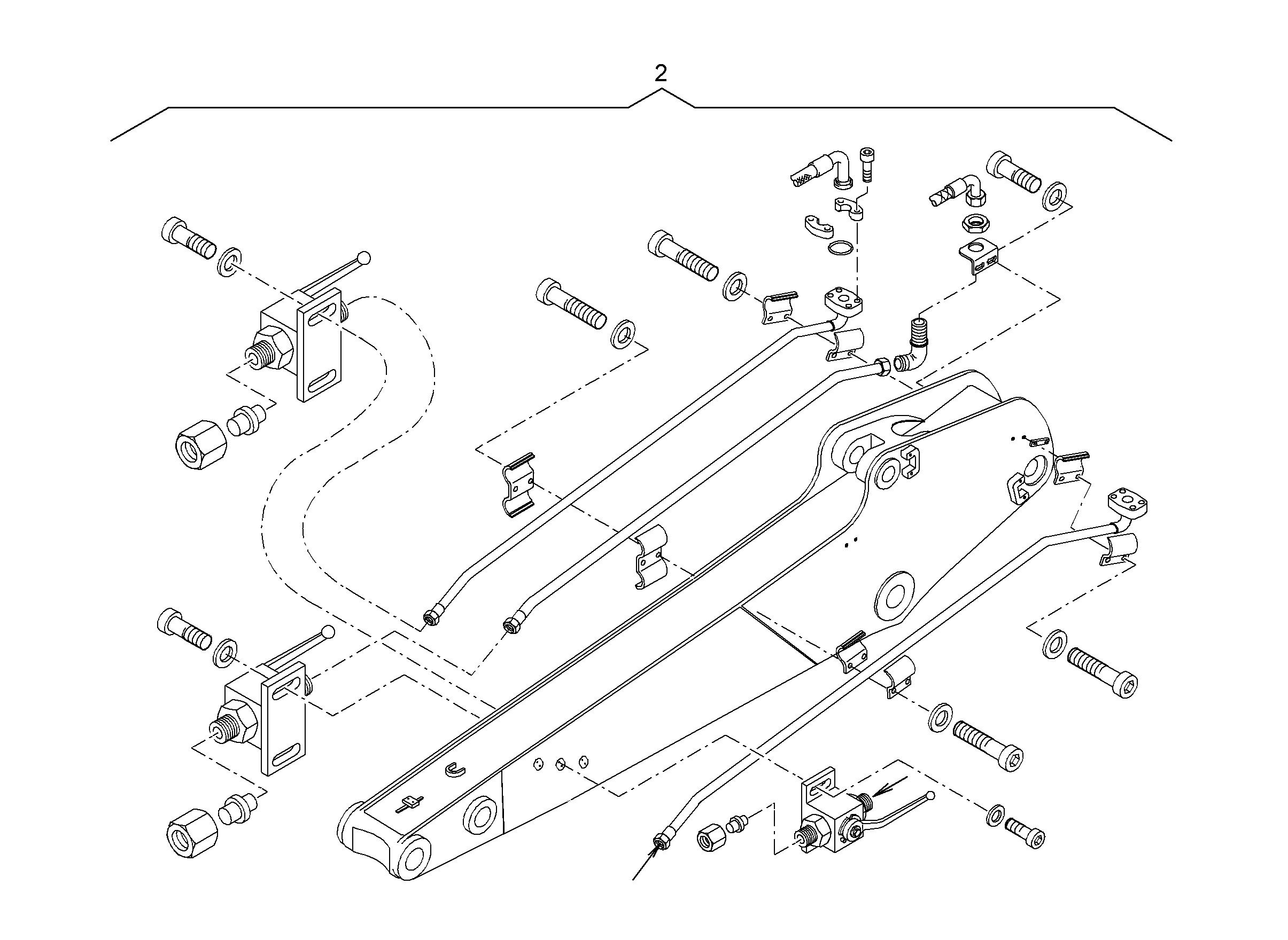 ПРОВОДКА МОНТАЖ AHS 9807618 LIEBHERR