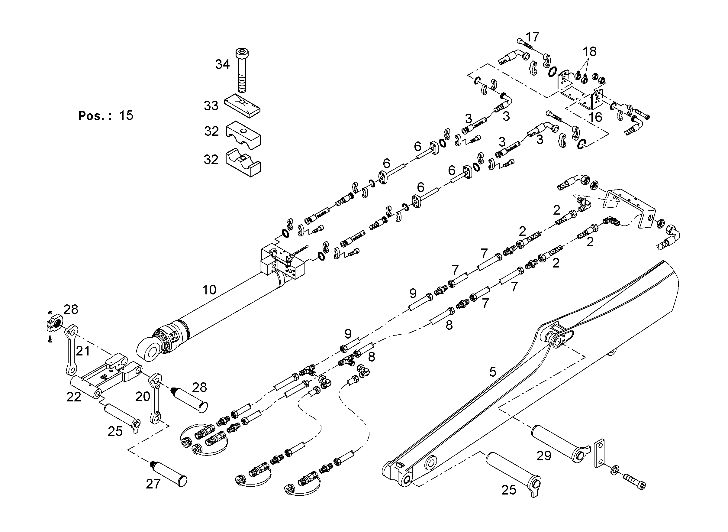 СМАЗОЧНЫЕ ЛИНИИ УСТАНОВКА 9015332 LIEBHERR