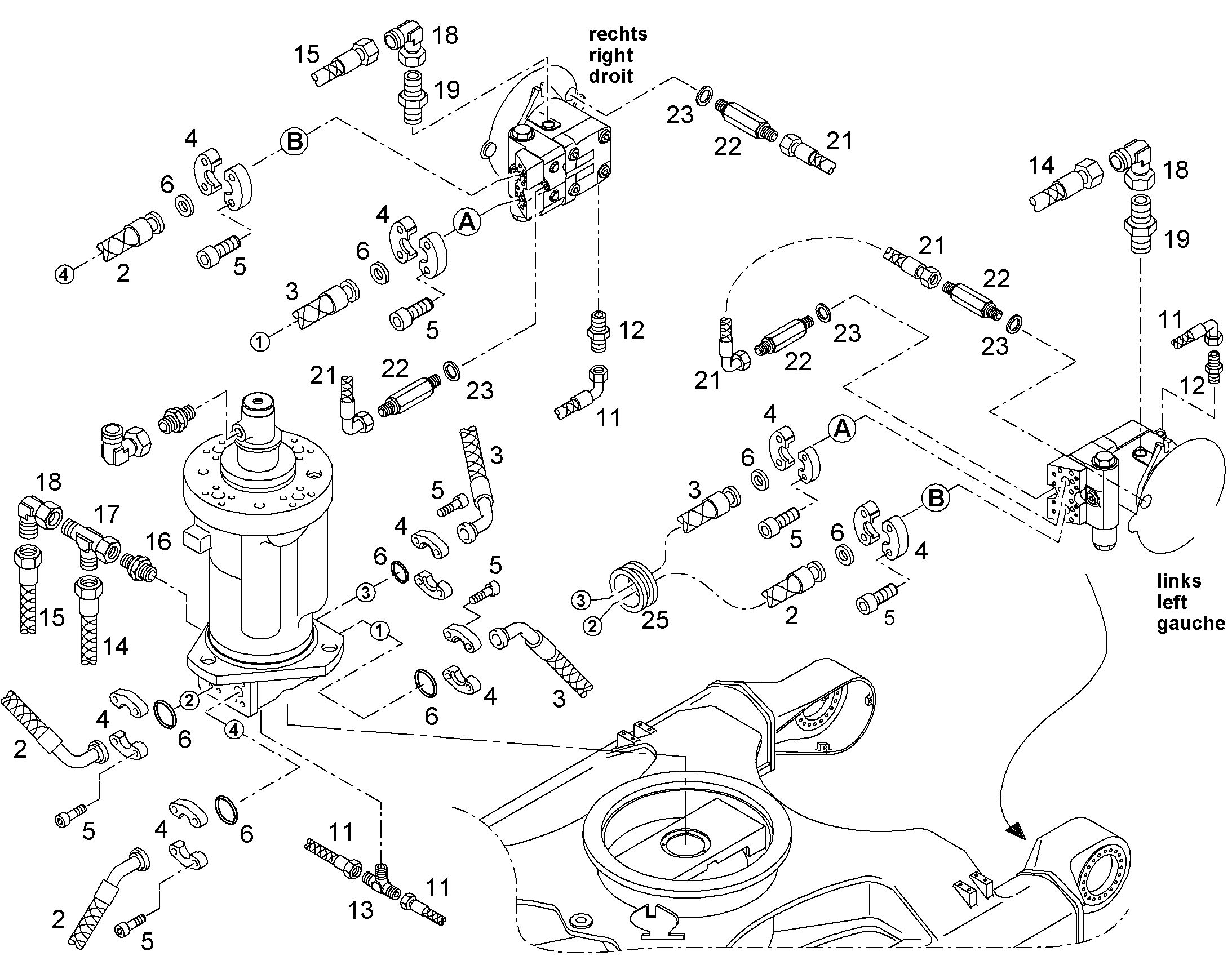 ШЛАНГ 25X2450 10019260 LIEBHERR