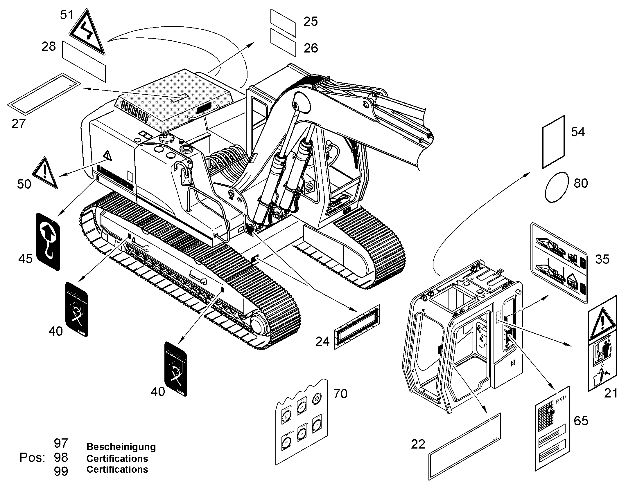 ТАБЛИЧКА 10048426 LIEBHERR