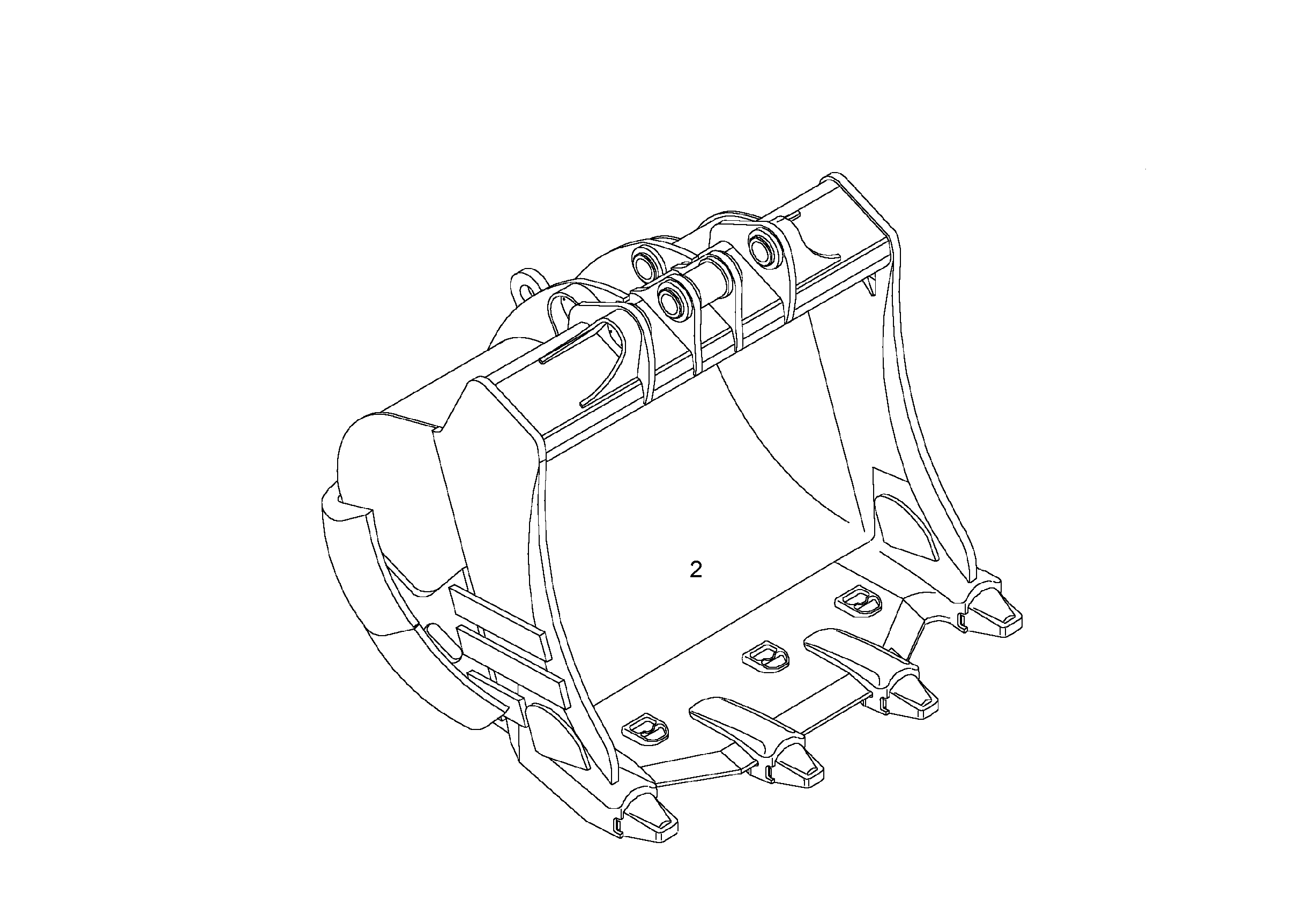 ЛОПАТА ОБРАТНАЯ HDV 9806109 LIEBHERR