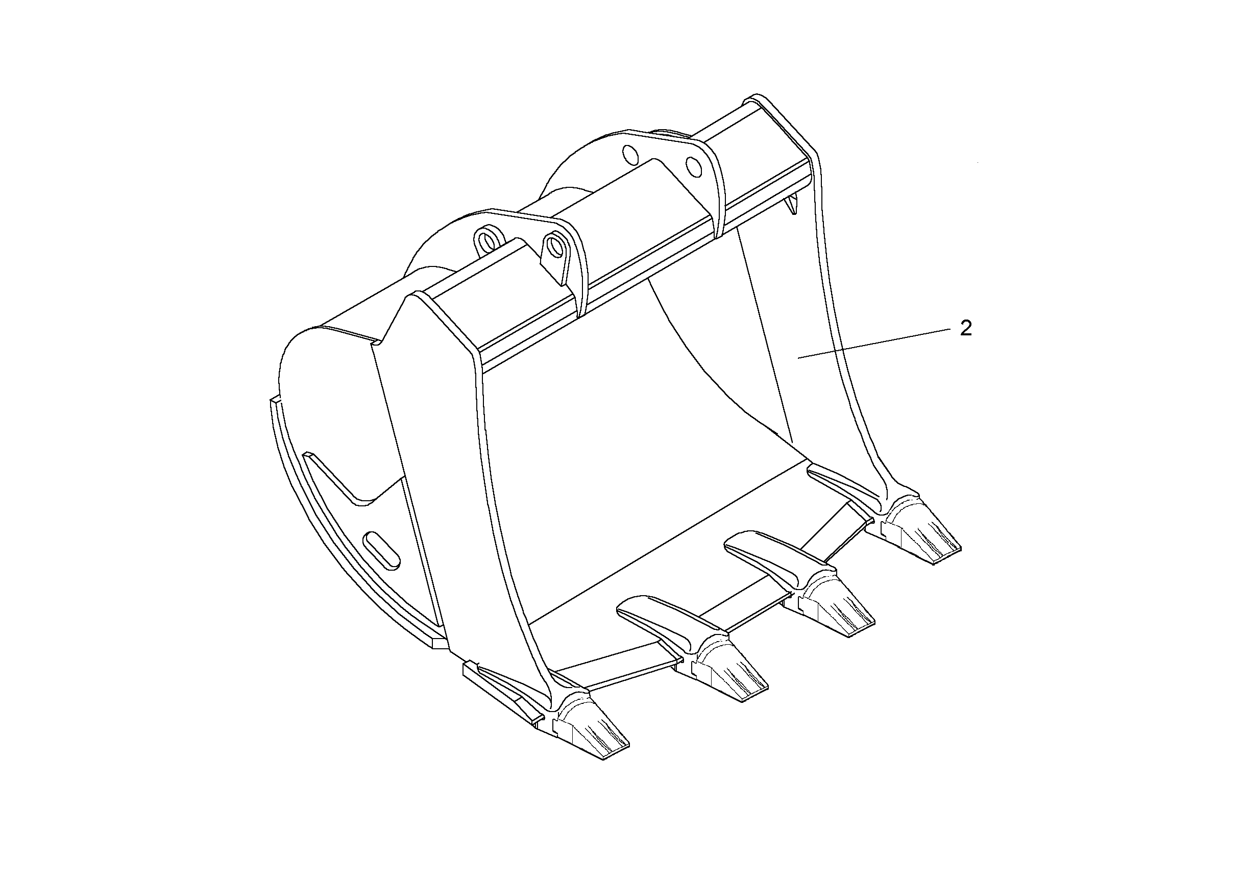ЛОПАТА ОБРАТНАЯ HD 9805984 LIEBHERR
