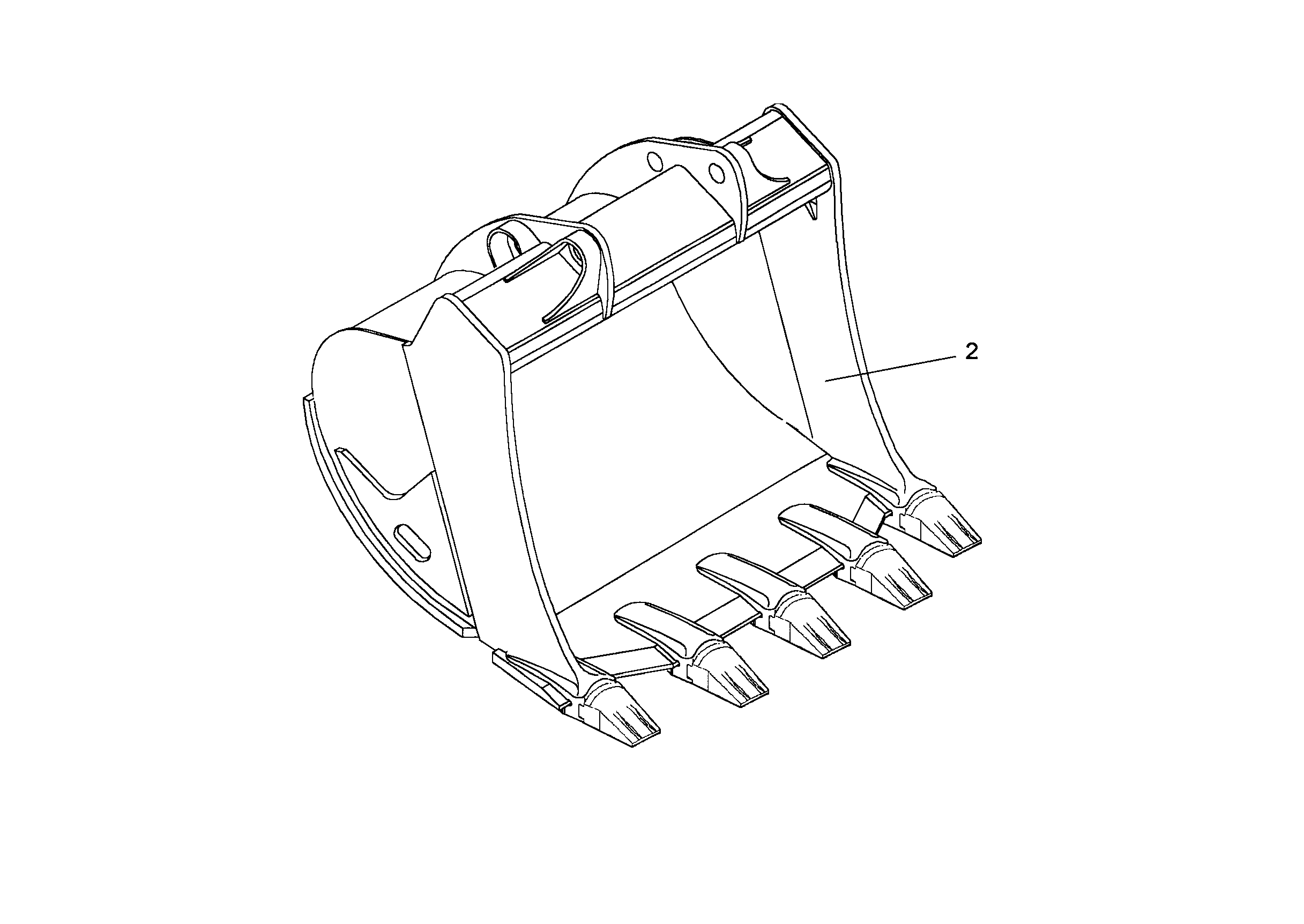ЛОПАТА ОБРАТНАЯ HD 9805354 LIEBHERR