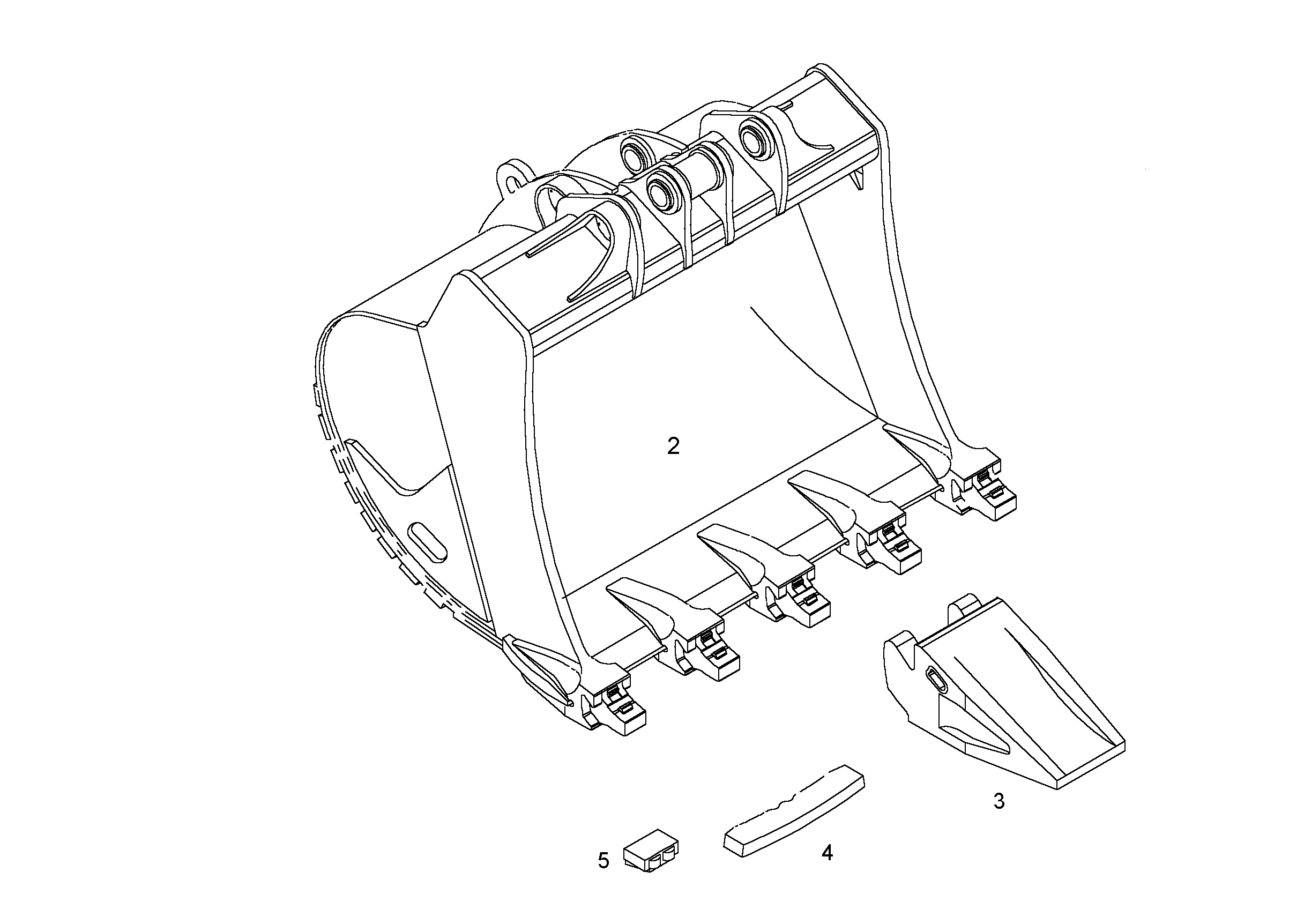 ЛОПАТА ОБРАТНАЯ HD 9806965 LIEBHERR