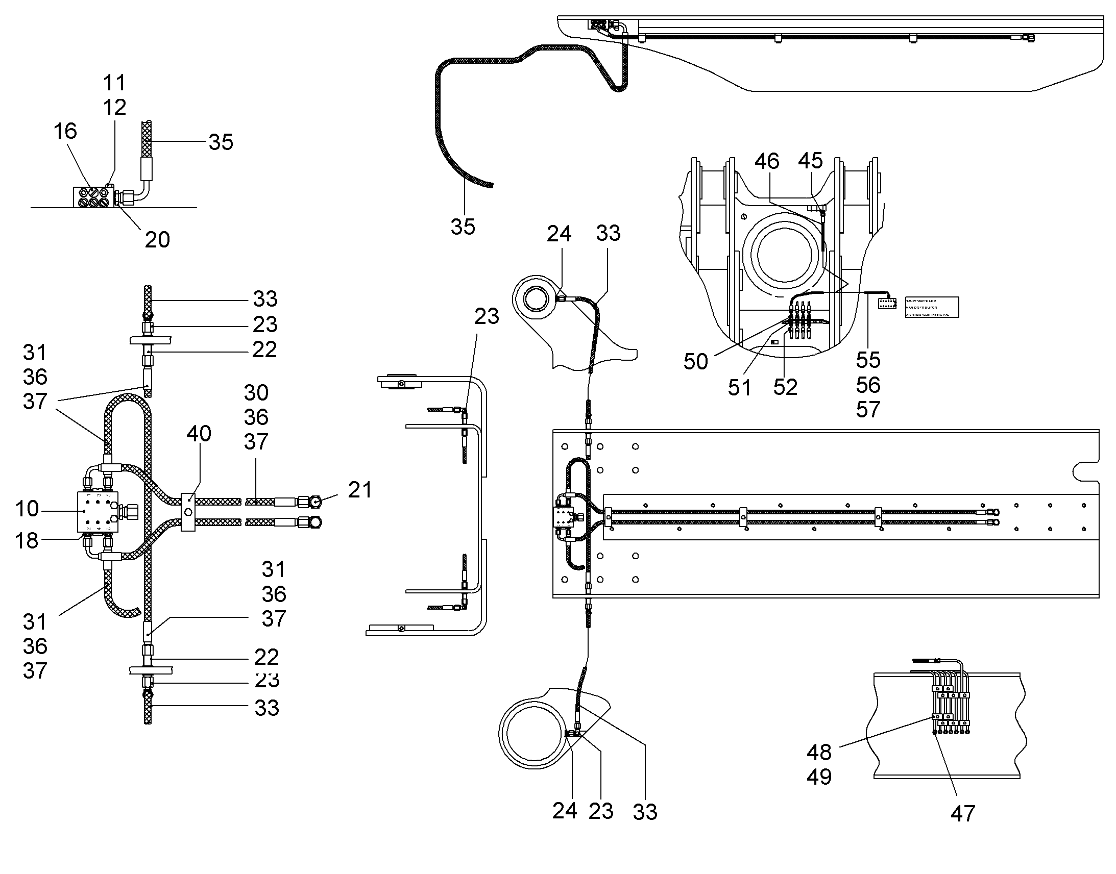 ШЛАНГ МАСЛЯНЫЙ 8X1300 10001645 LIEBHERR