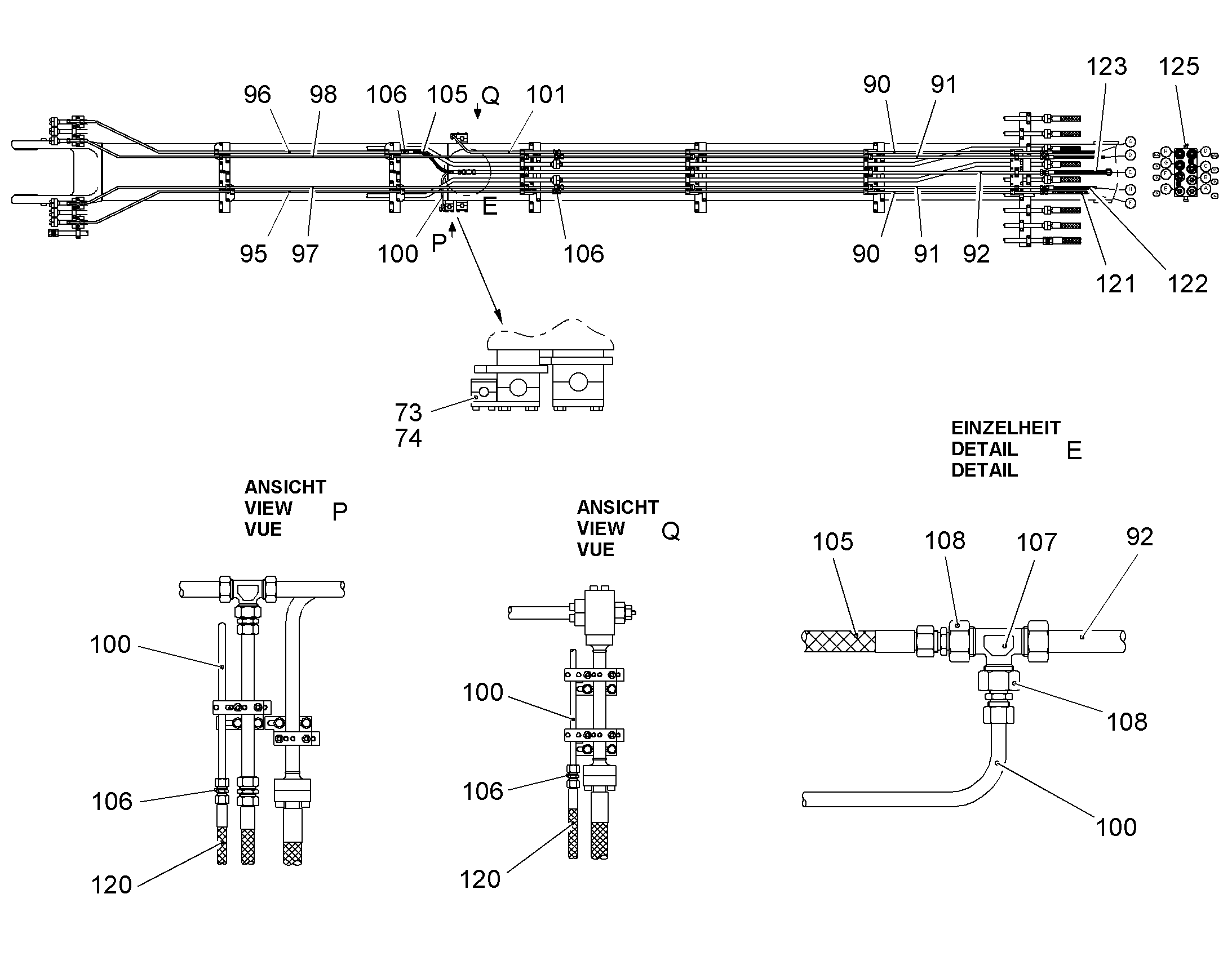 ШЛАНГ 20X1700 10000195 LIEBHERR