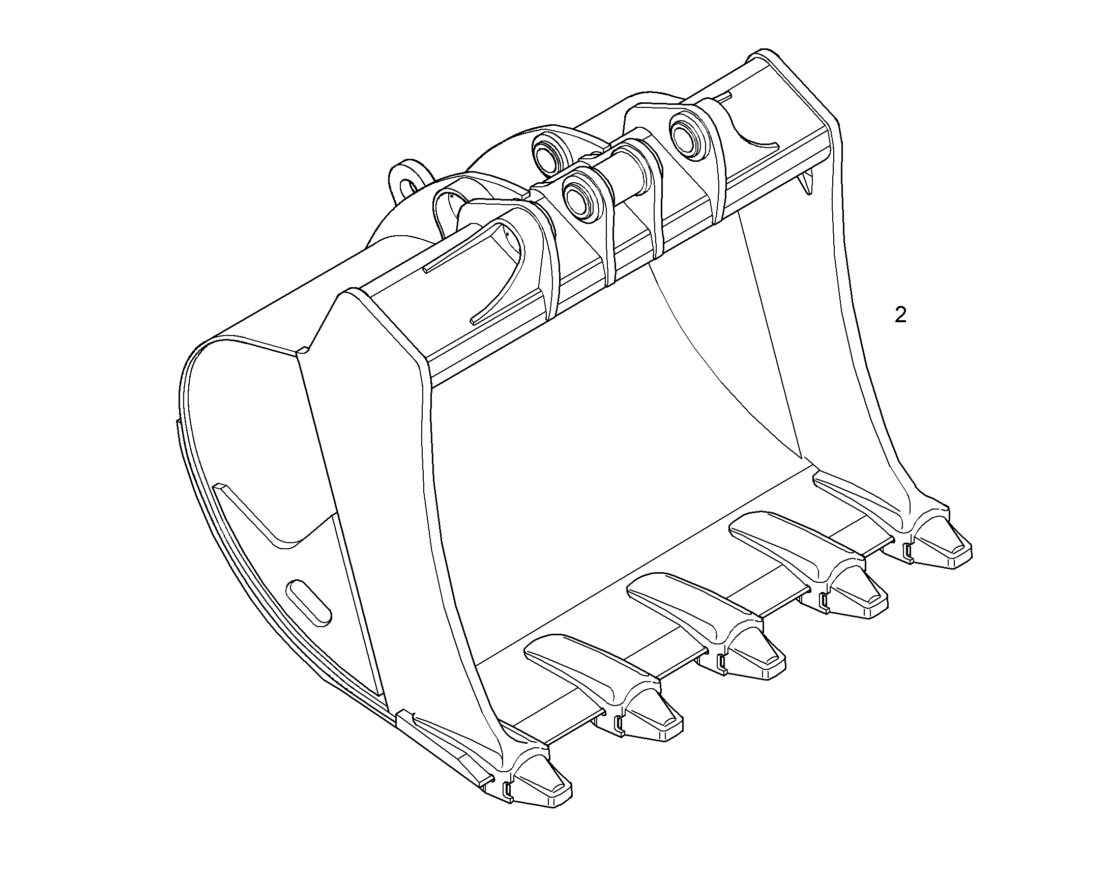 ЛОПАТА ОБРАТНАЯ HD 9008304 LIEBHERR