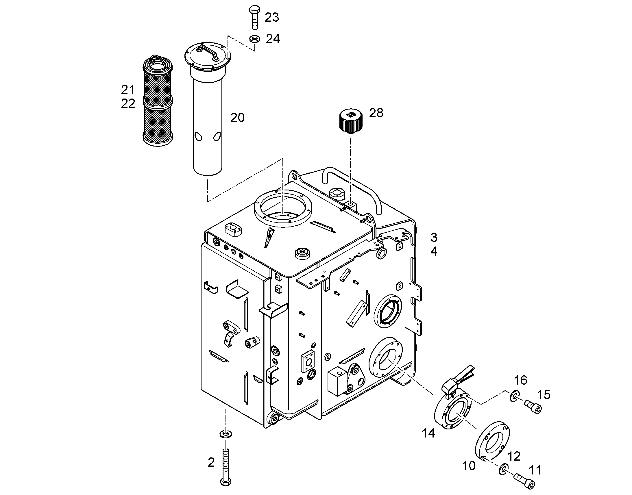 ФИЛЬТР СЛИВНОЙ 20/5µm 10333903 LIEBHERR