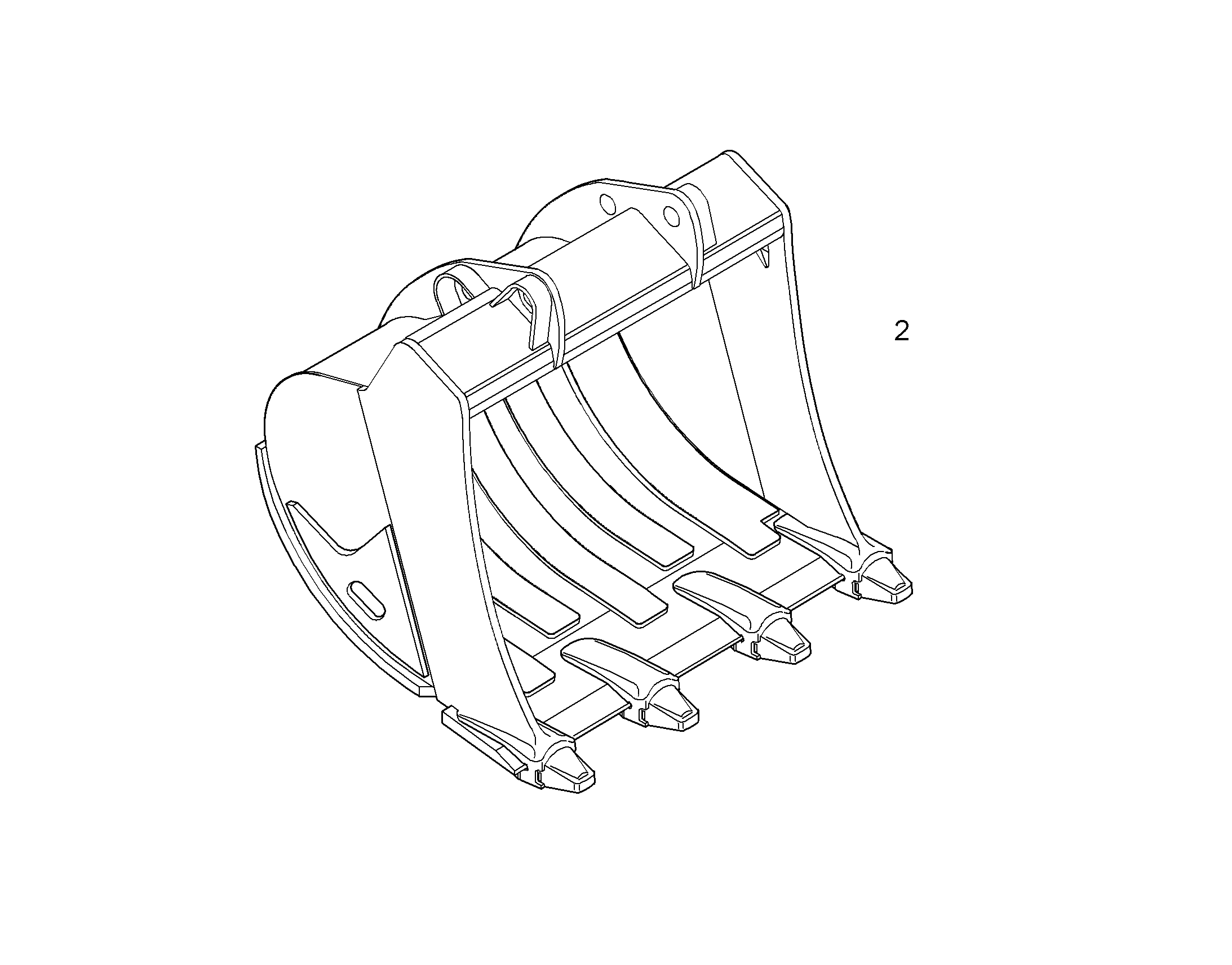 ЛОПАТА ОБРАТНАЯ HD 9871128 LIEBHERR