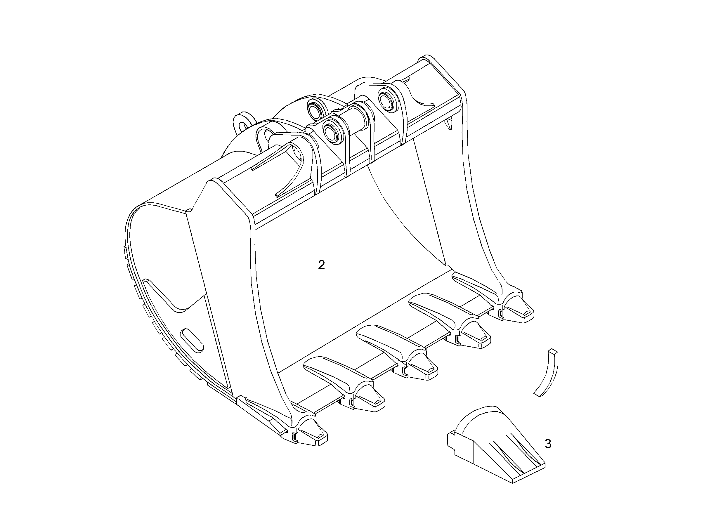 ЛОПАТА ОБРАТНАЯ HD 9871392 LIEBHERR