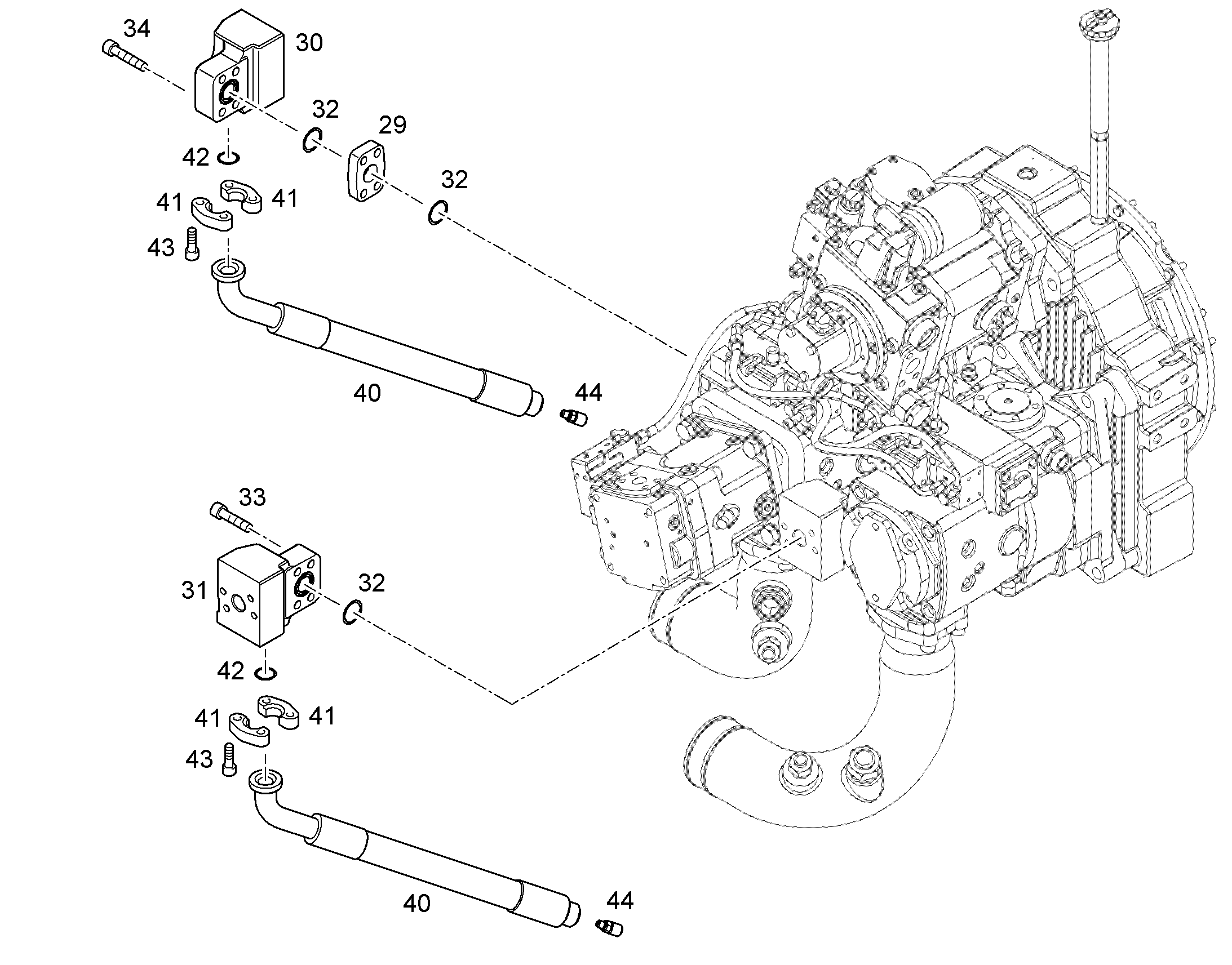 ШЛАНГ 32X730 10296575 LIEBHERR