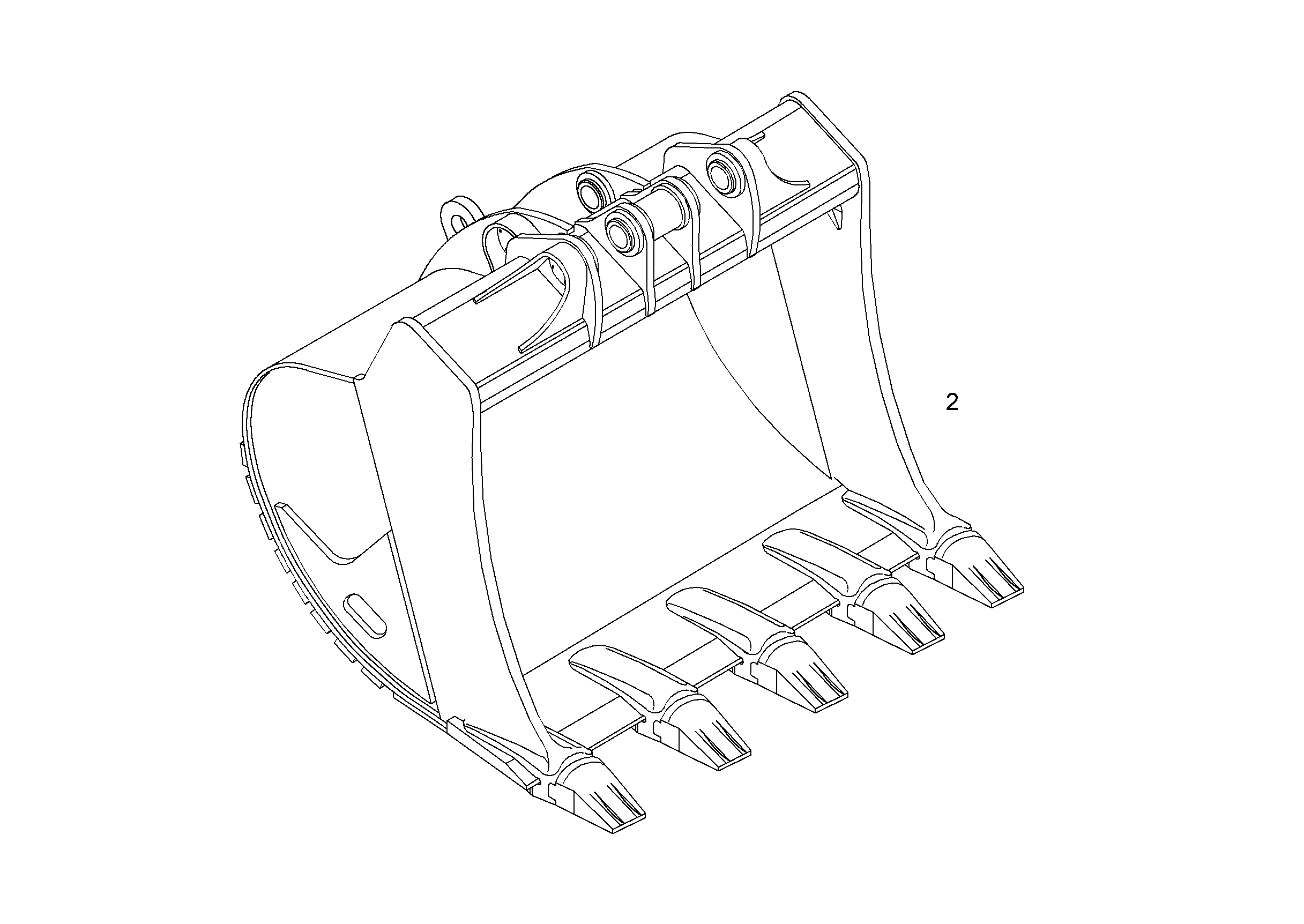 ЛОПАТА ОБРАТНАЯ HD 9871394 LIEBHERR
