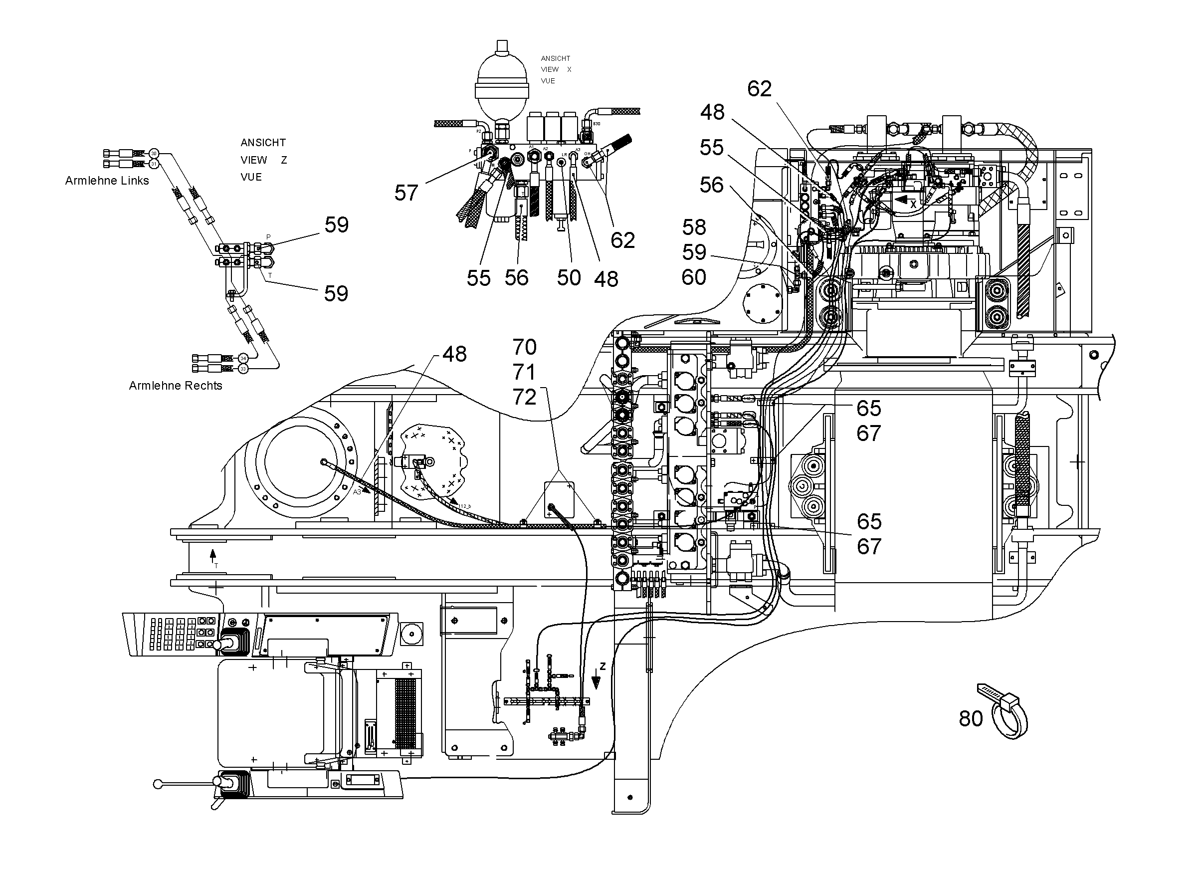 ШЛАНГ 8X600 10001013 LIEBHERR
