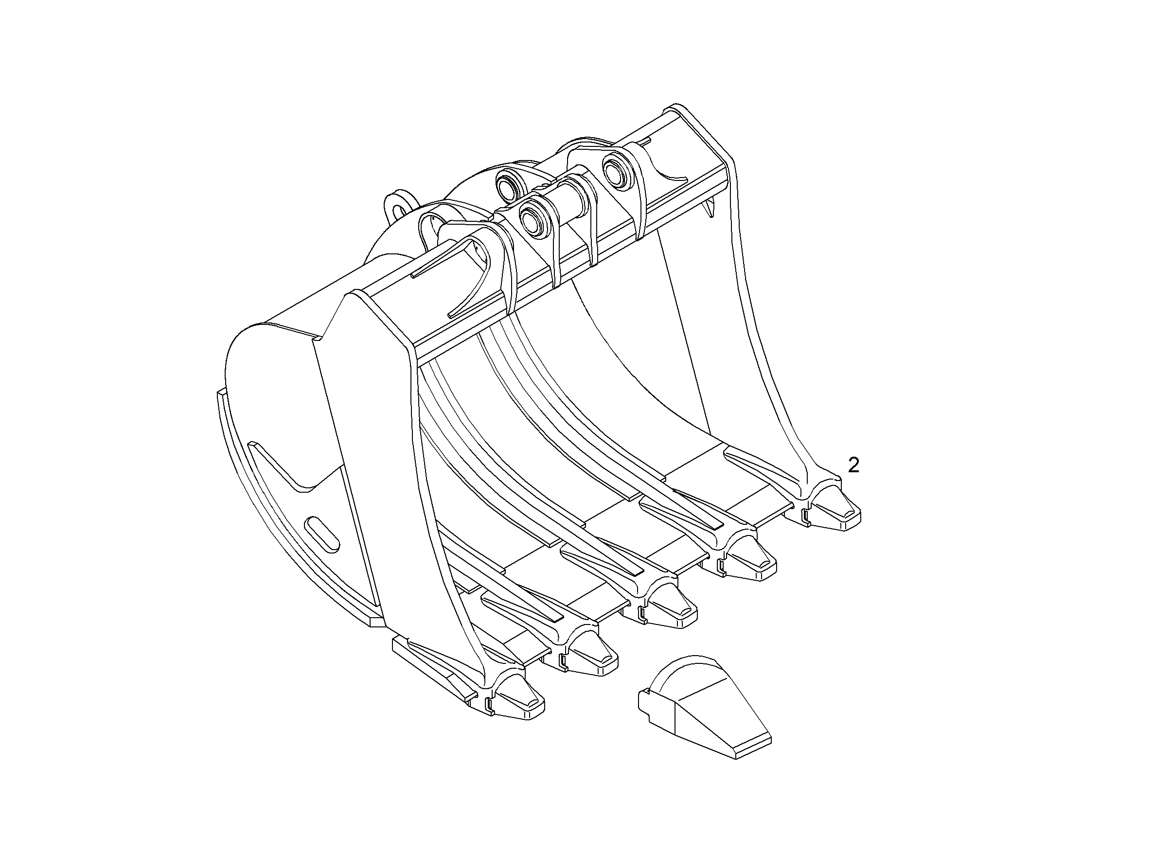 ЛОПАТА ОБРАТНАЯ HDV 9872380 LIEBHERR