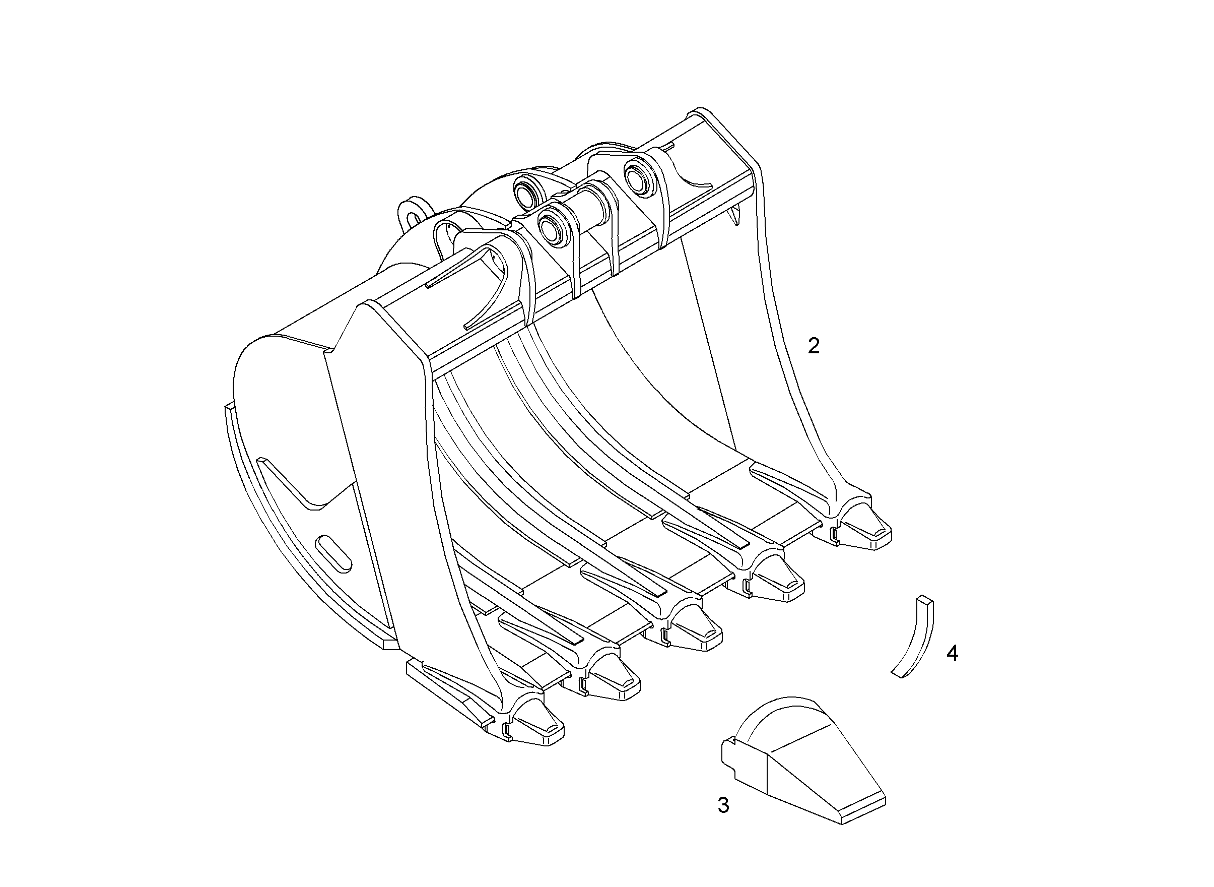 ЛОПАТА ОБРАТНАЯ HDV 9872326 LIEBHERR