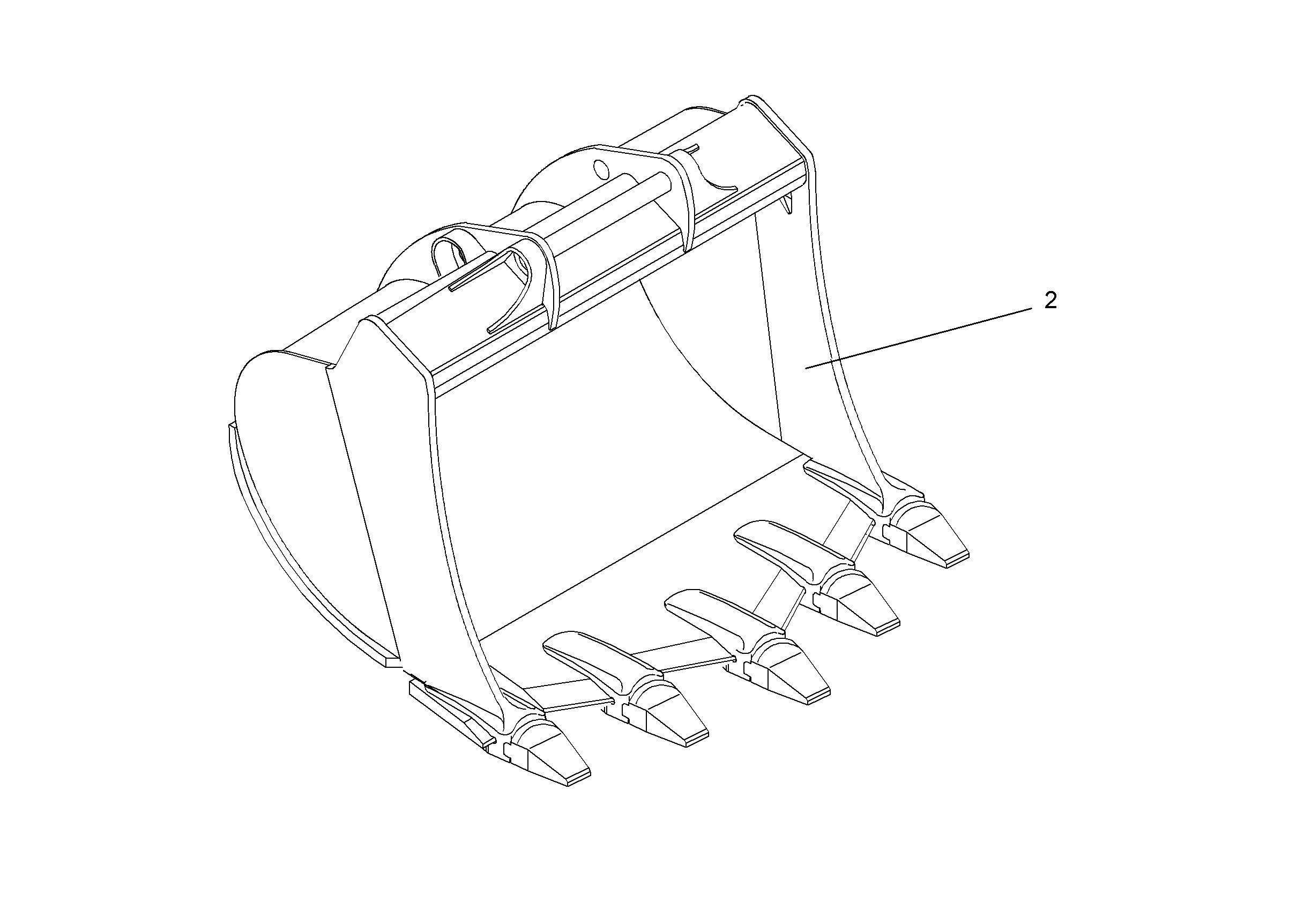 ЛОПАТА ОБРАТНАЯ HD 9872916 LIEBHERR