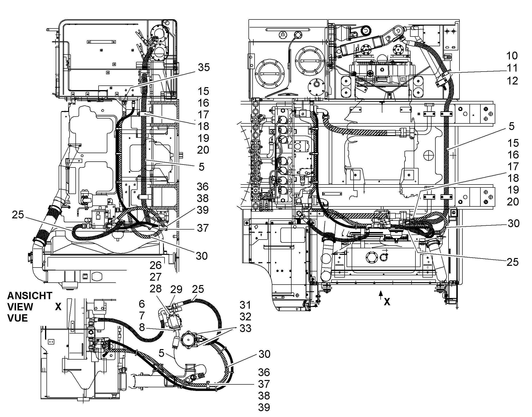ШЛАНГ 32X3150 10001532 LIEBHERR