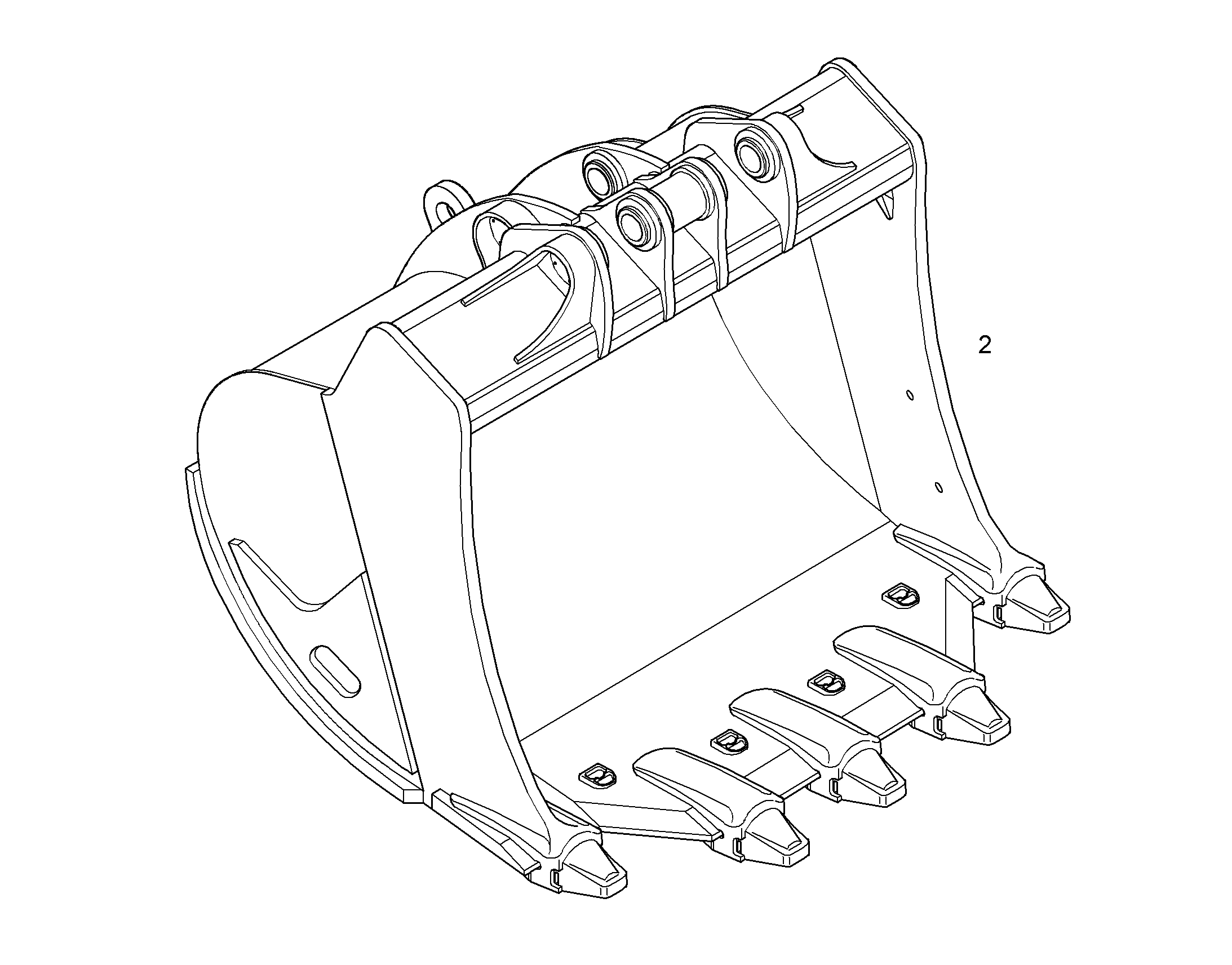 ЛОПАТА ОБРАТНАЯ HDV 9006043 LIEBHERR