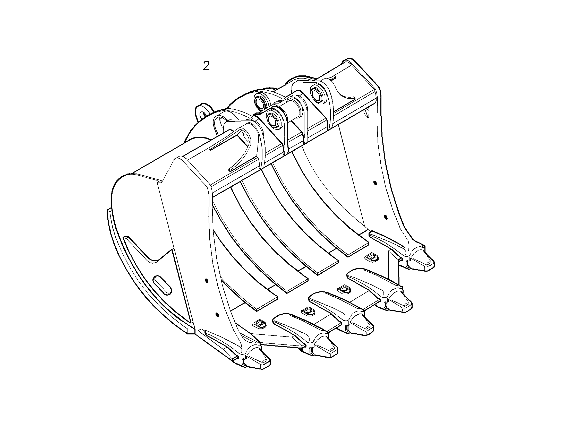 ЛОПАТА ОБРАТНАЯ HDV 9007108 LIEBHERR