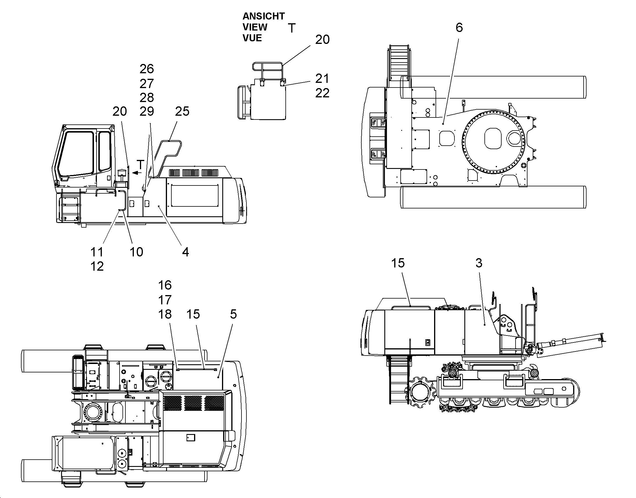 ПЕРЕОБОРУД. ПОВОР. ПЛАТФОРМЫ 9010622 LIEBHERR