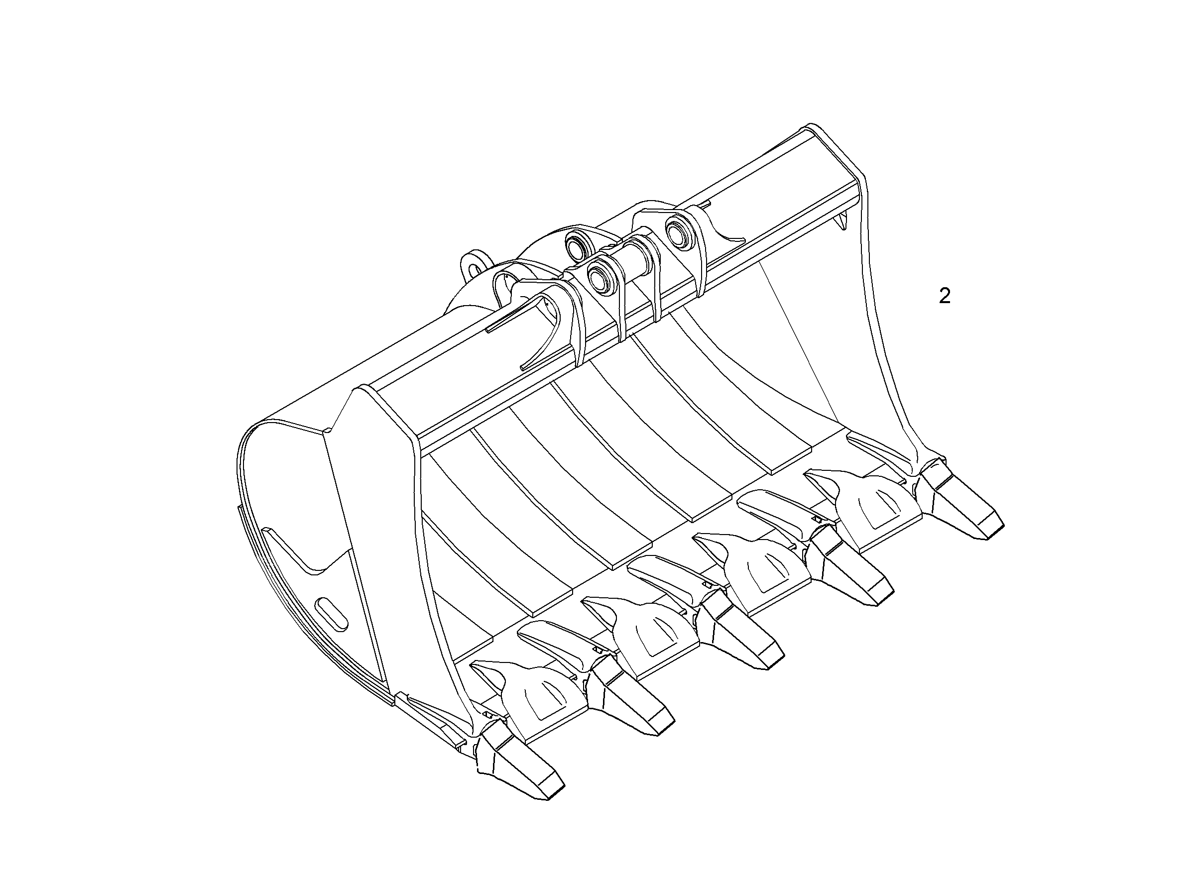 ЛОПАТА ОБРАТНАЯ HD 9008541 LIEBHERR