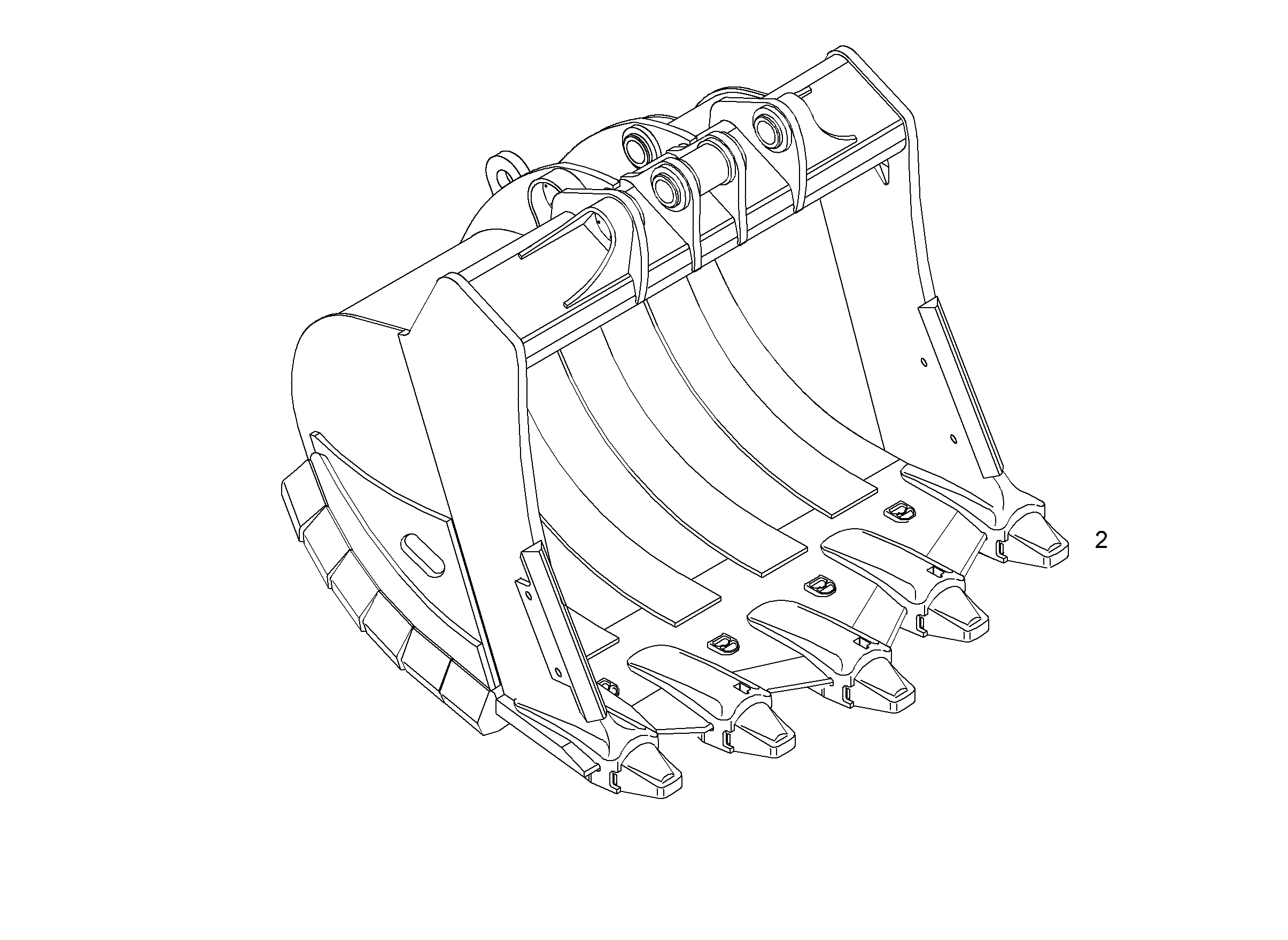 ЛОПАТА ОБРАТНАЯ HDV 9014988 LIEBHERR