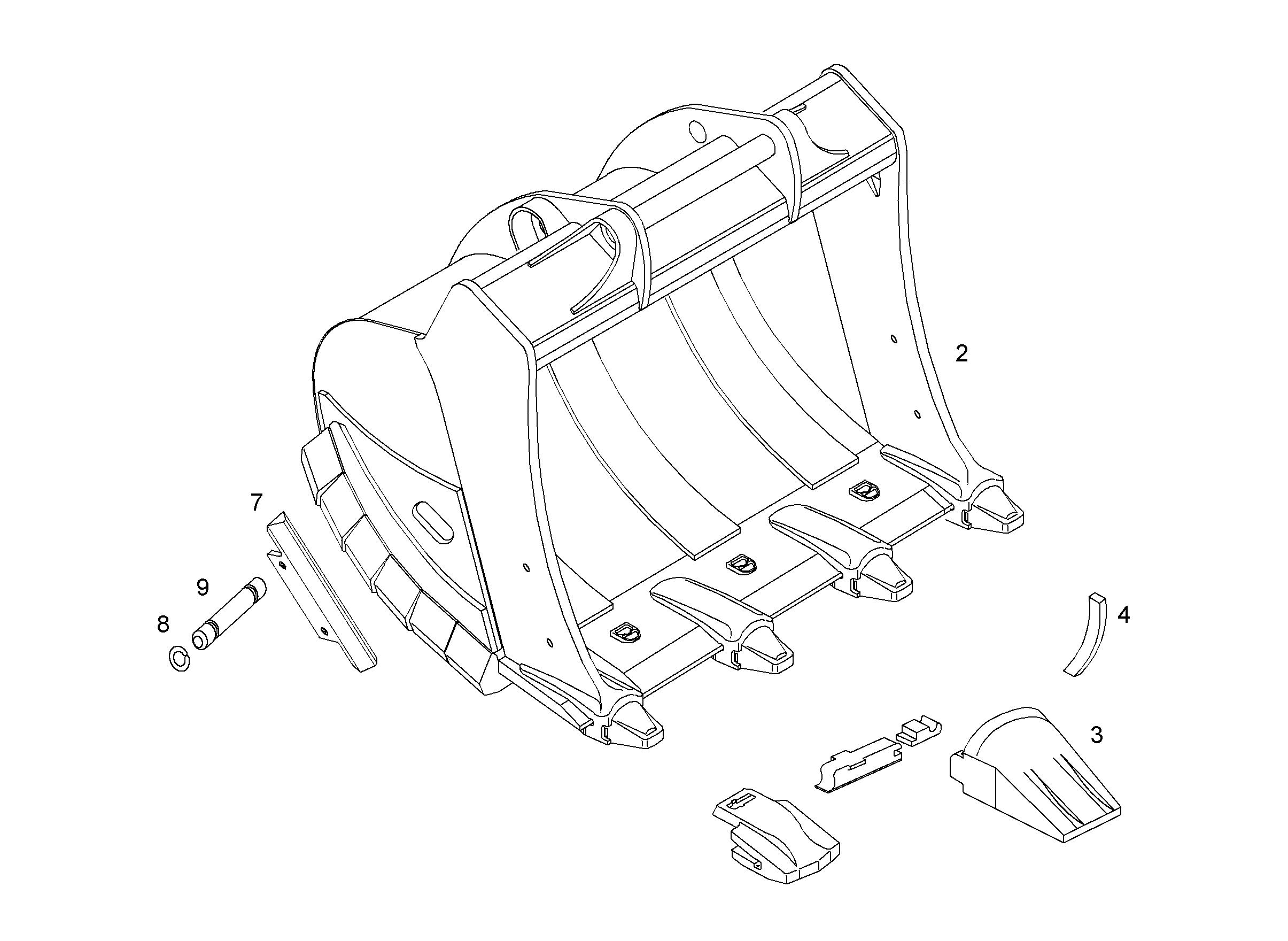 ЛОПАТА ОБРАТНАЯ HDV-L 9014400 LIEBHERR