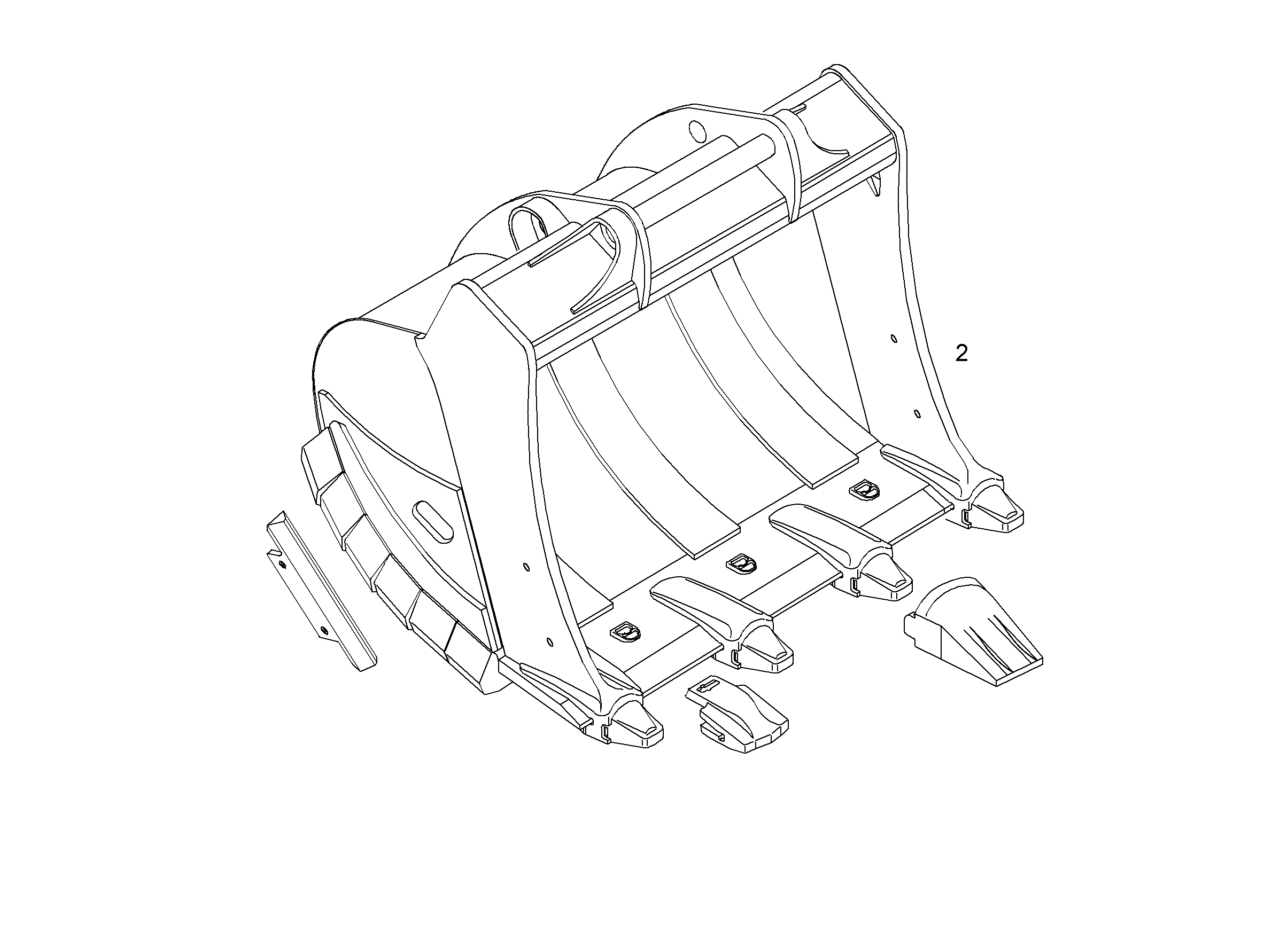 ЛОПАТА ОБРАТНАЯ HDV-L 9014486 LIEBHERR
