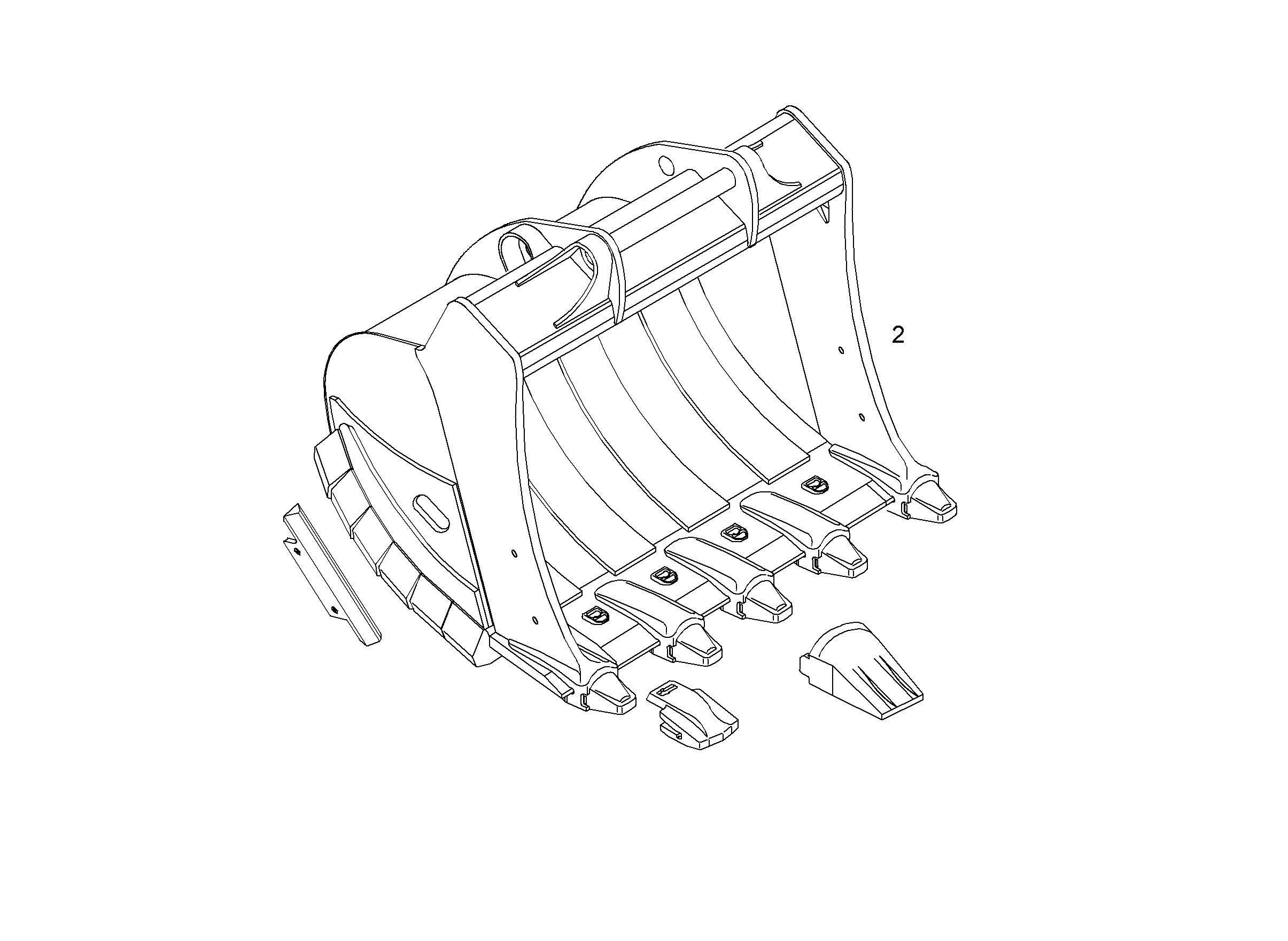 ЛОПАТА ОБРАТНАЯ HDV 9014221 LIEBHERR