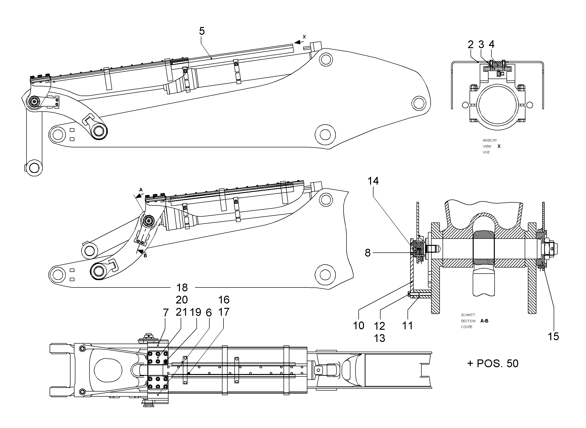 ПОВОДОК СПРАВА 9017382 LIEBHERR