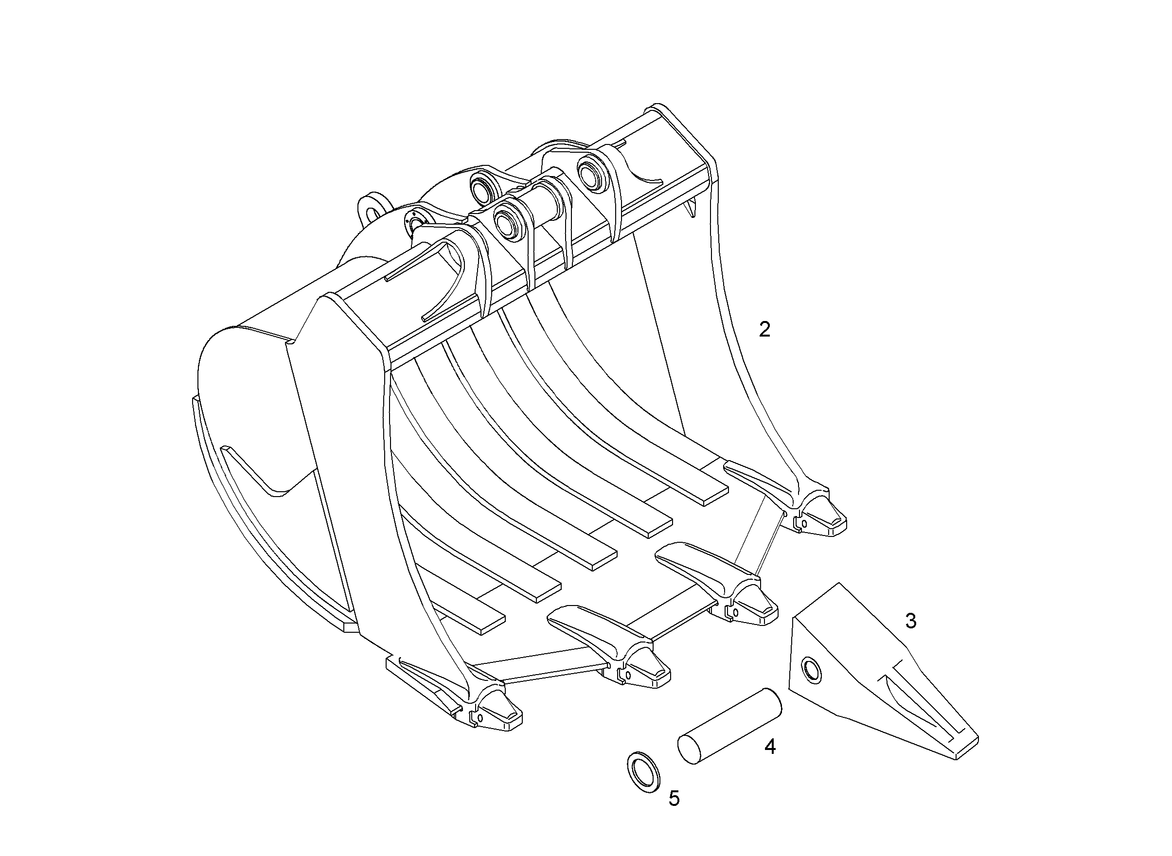 ЛОПАТА ОБРАТНАЯ HD 9017927 LIEBHERR