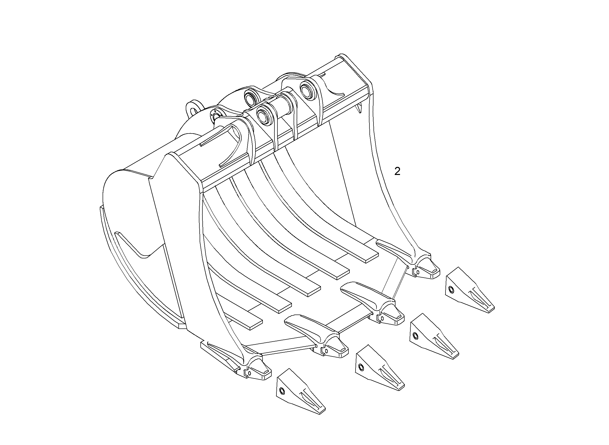 ЛОПАТА ОБРАТНАЯ HD 9018018 LIEBHERR
