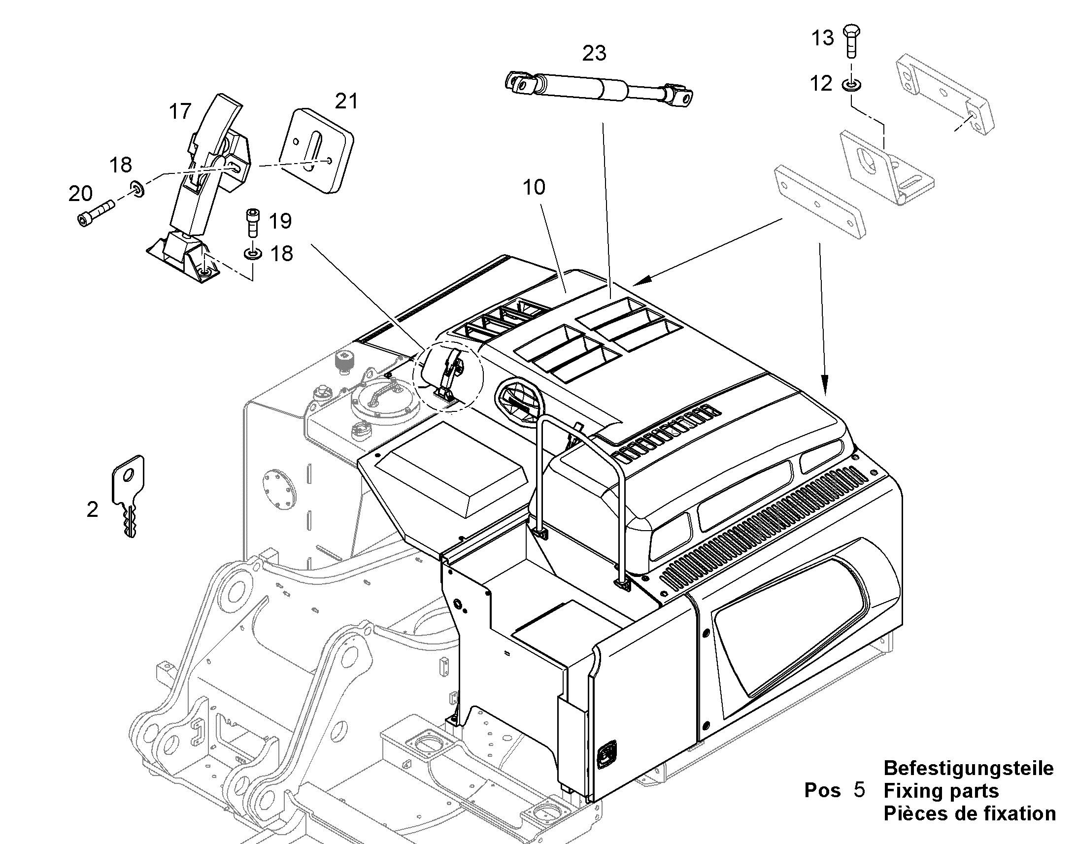 ДЕТАЛИ КРЕПЛЕНИЯ 10096485 LIEBHERR