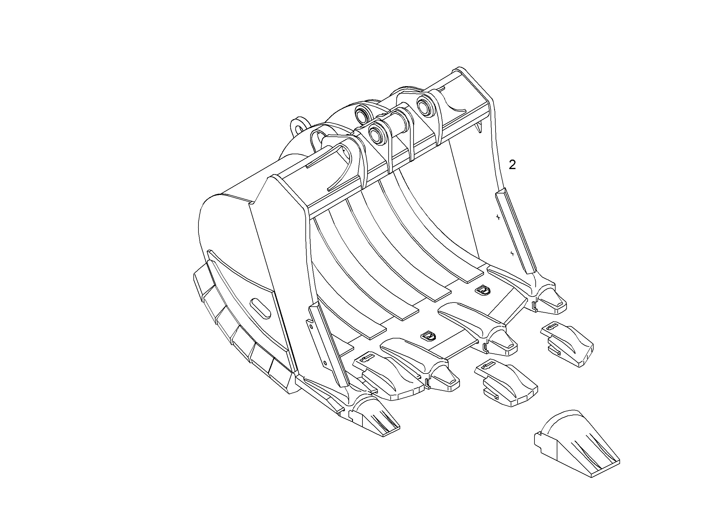 ЛОПАТА ОБРАТНАЯ HDV 9018466 LIEBHERR