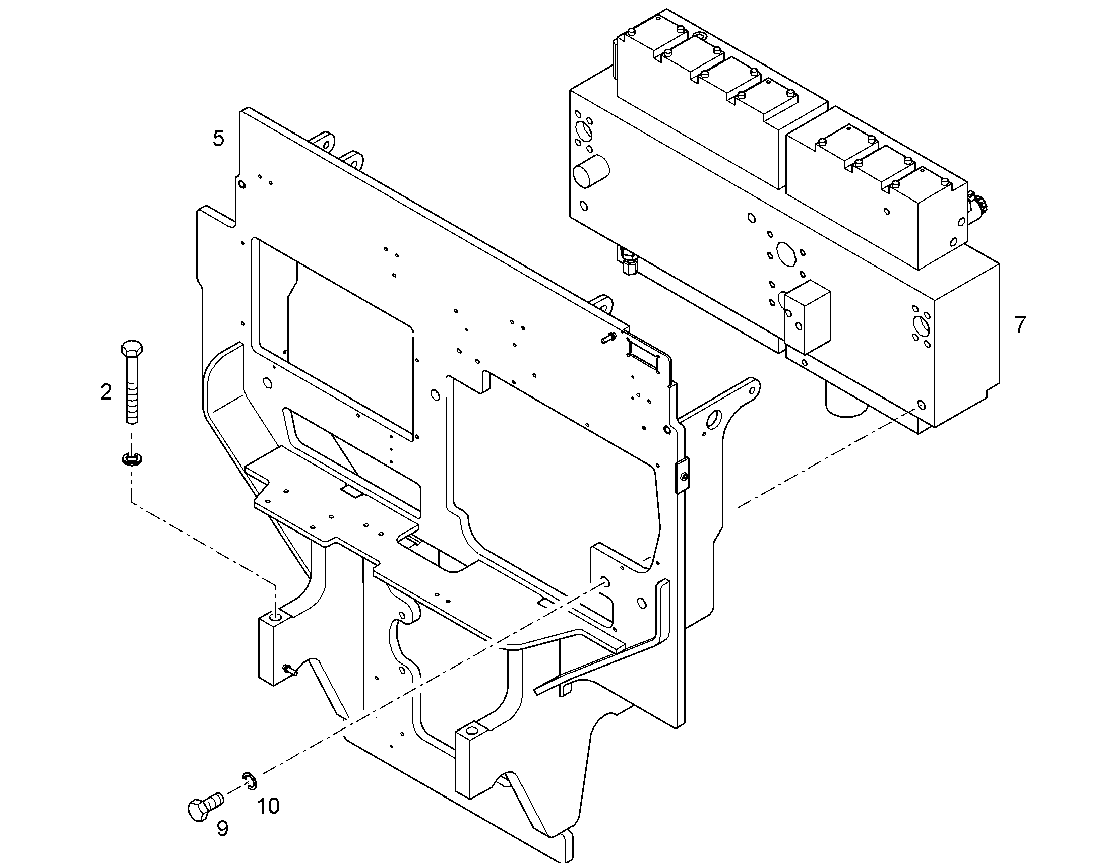 БЛОК УПРАВЛЕНИЯ 2-FACH 10222536 LIEBHERR