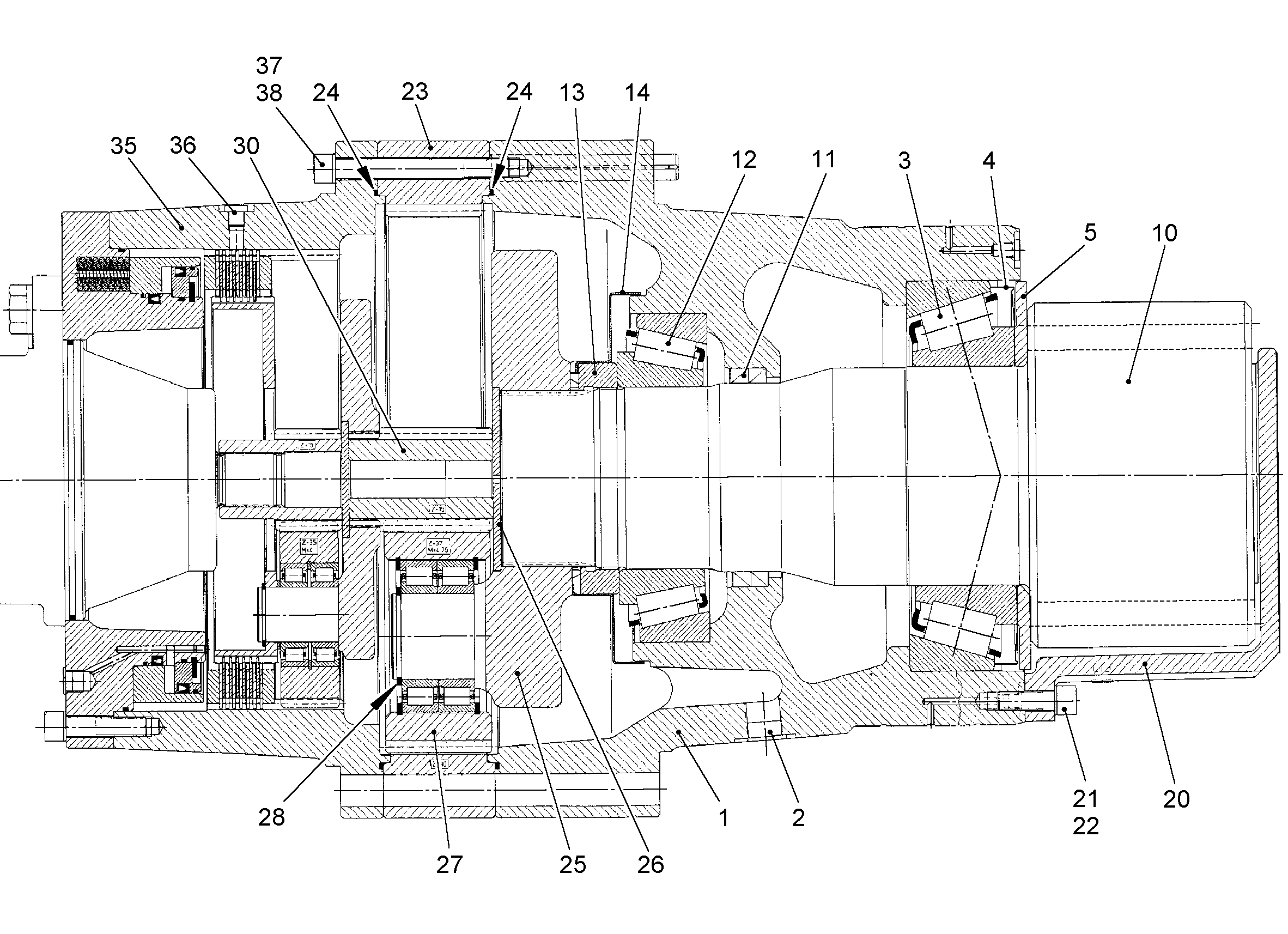 ШЕСТЕРНЯ С ВНУТР. ЗАЦЕПЛ. M=4 Z=-90 944449303 LIEBHERR