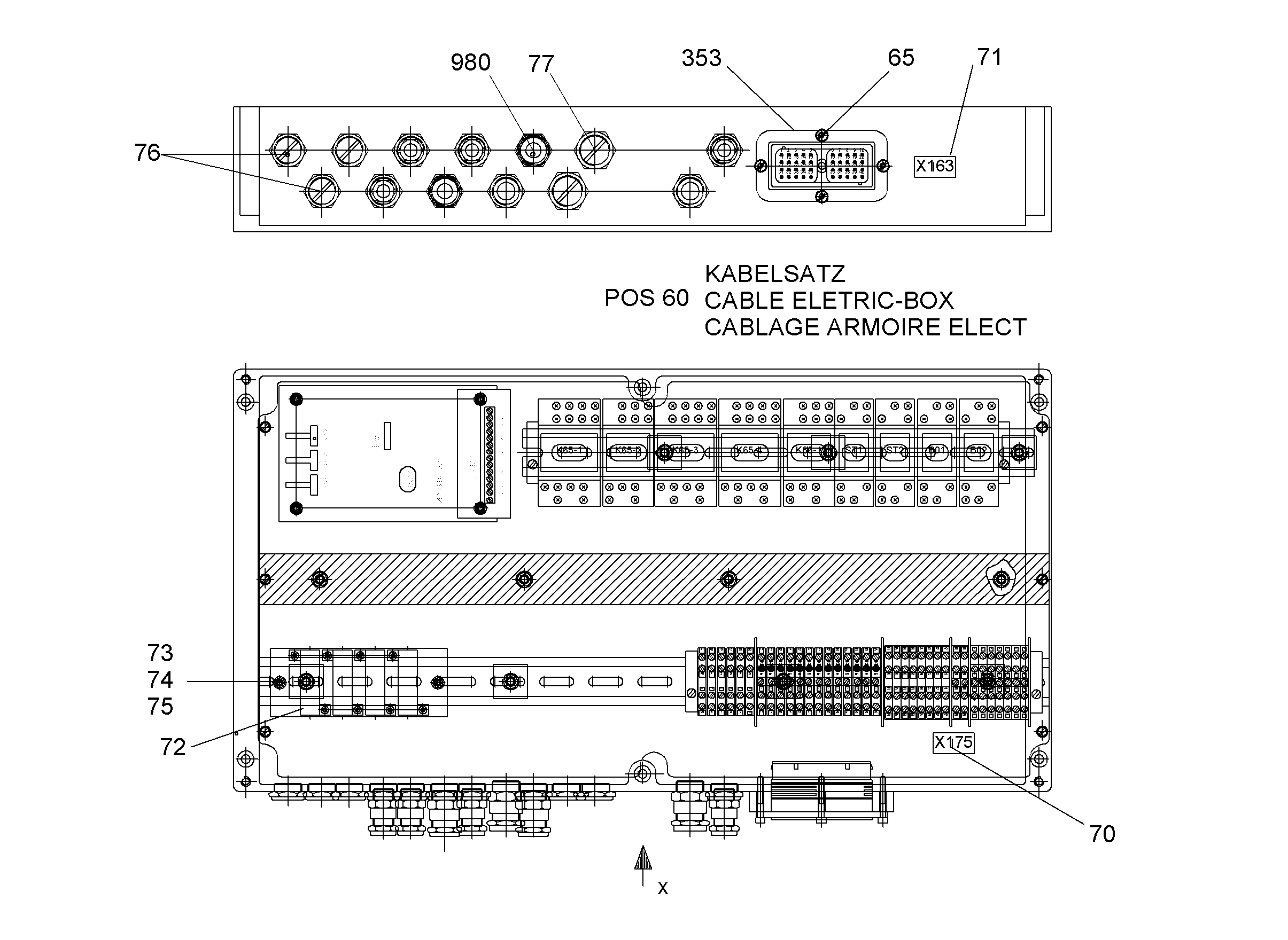 ЭТИКЕТКА X163 30mmX15mm 9805100 LIEBHERR