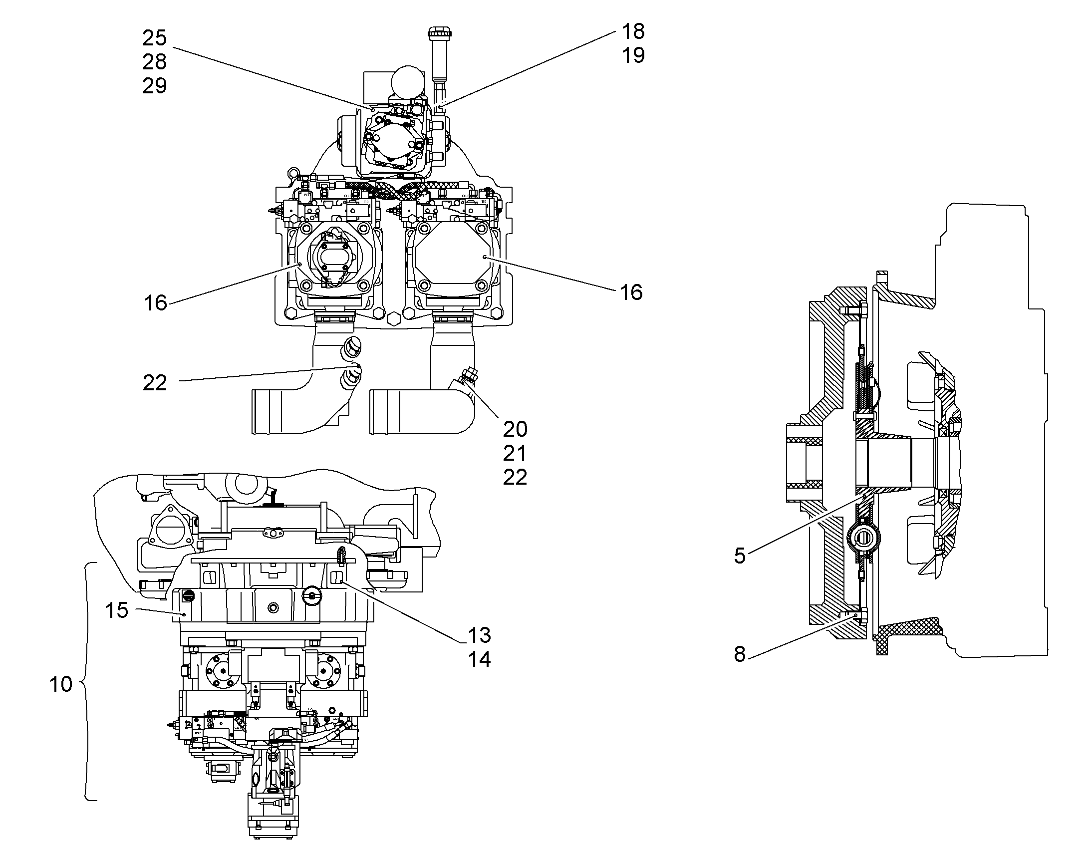 АГРЕГАТ МНОГОКОНТУРНЫЙ 9079271 LIEBHERR