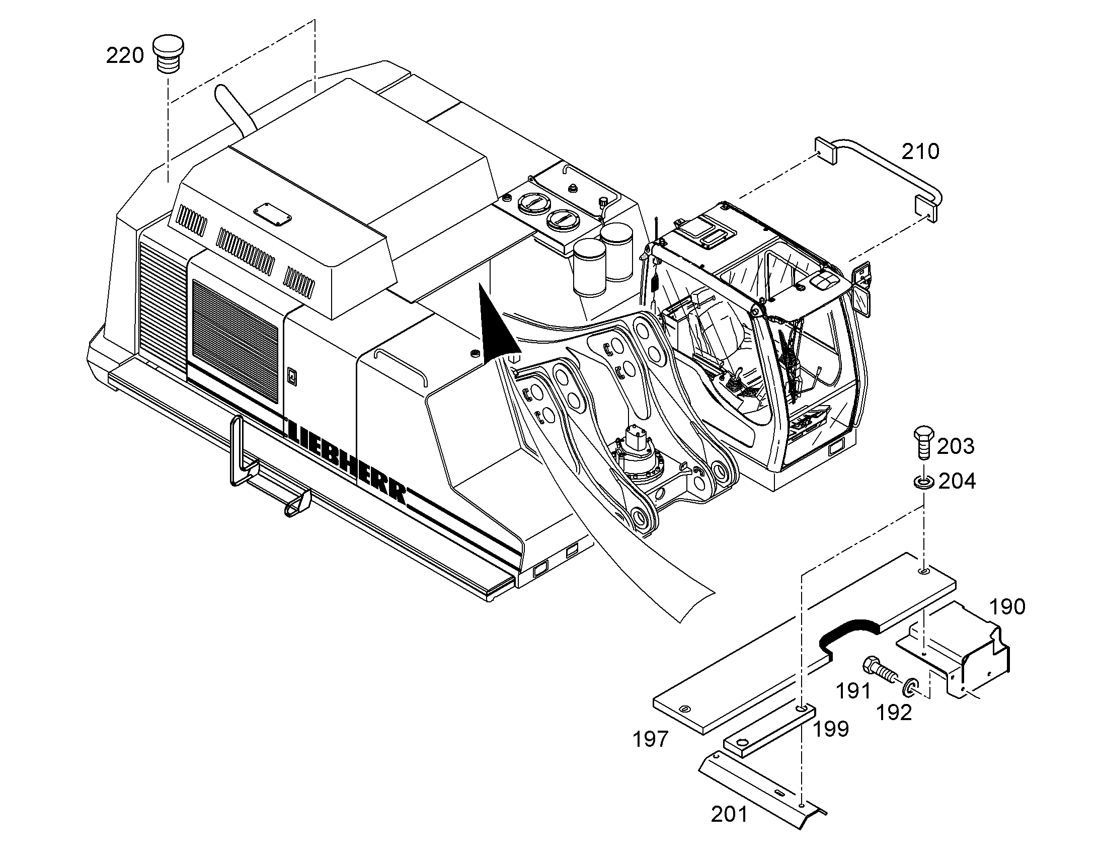 КОНСОЛЬ 9804163 LIEBHERR