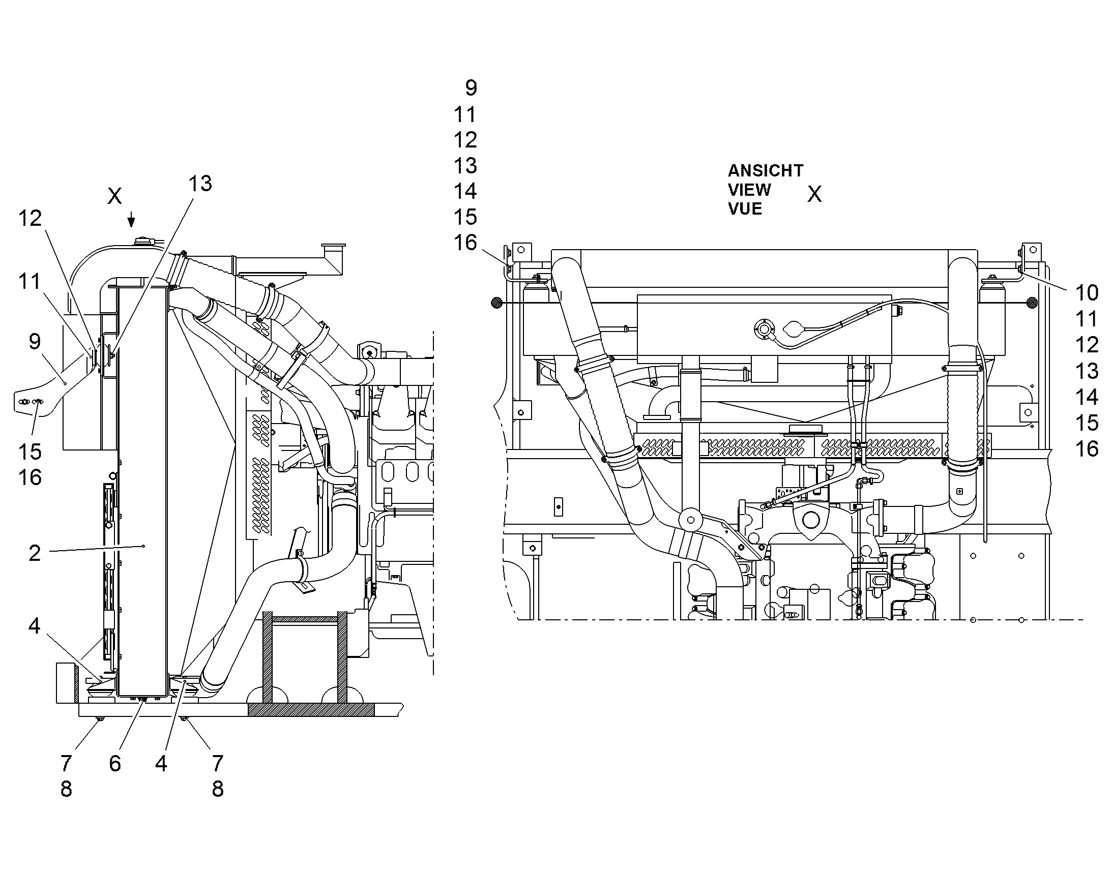 ОХЛАДИТЕЛЬ ПОРШНЯ 10028245 LIEBHERR